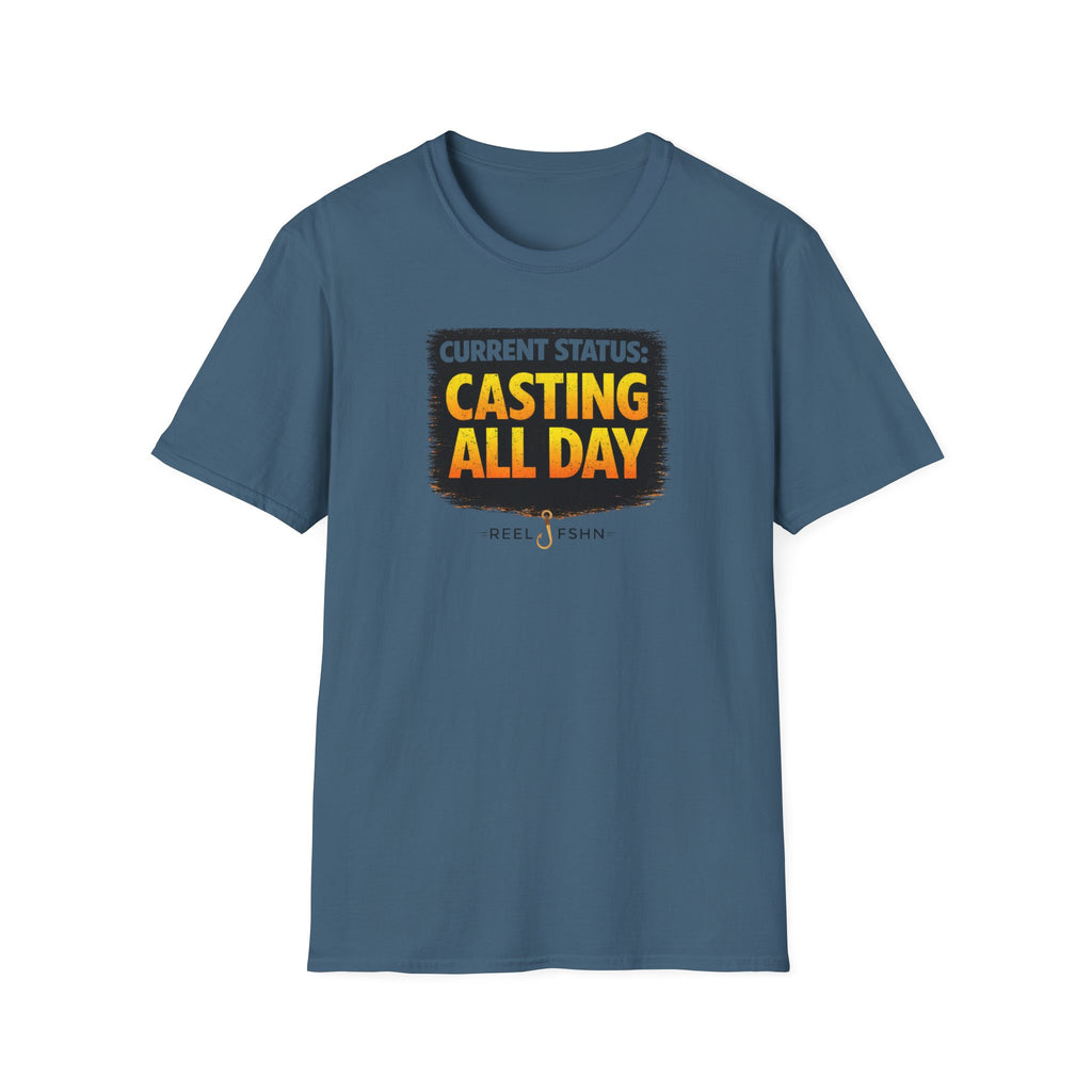 Current Status: Casting All Day T-Shirt