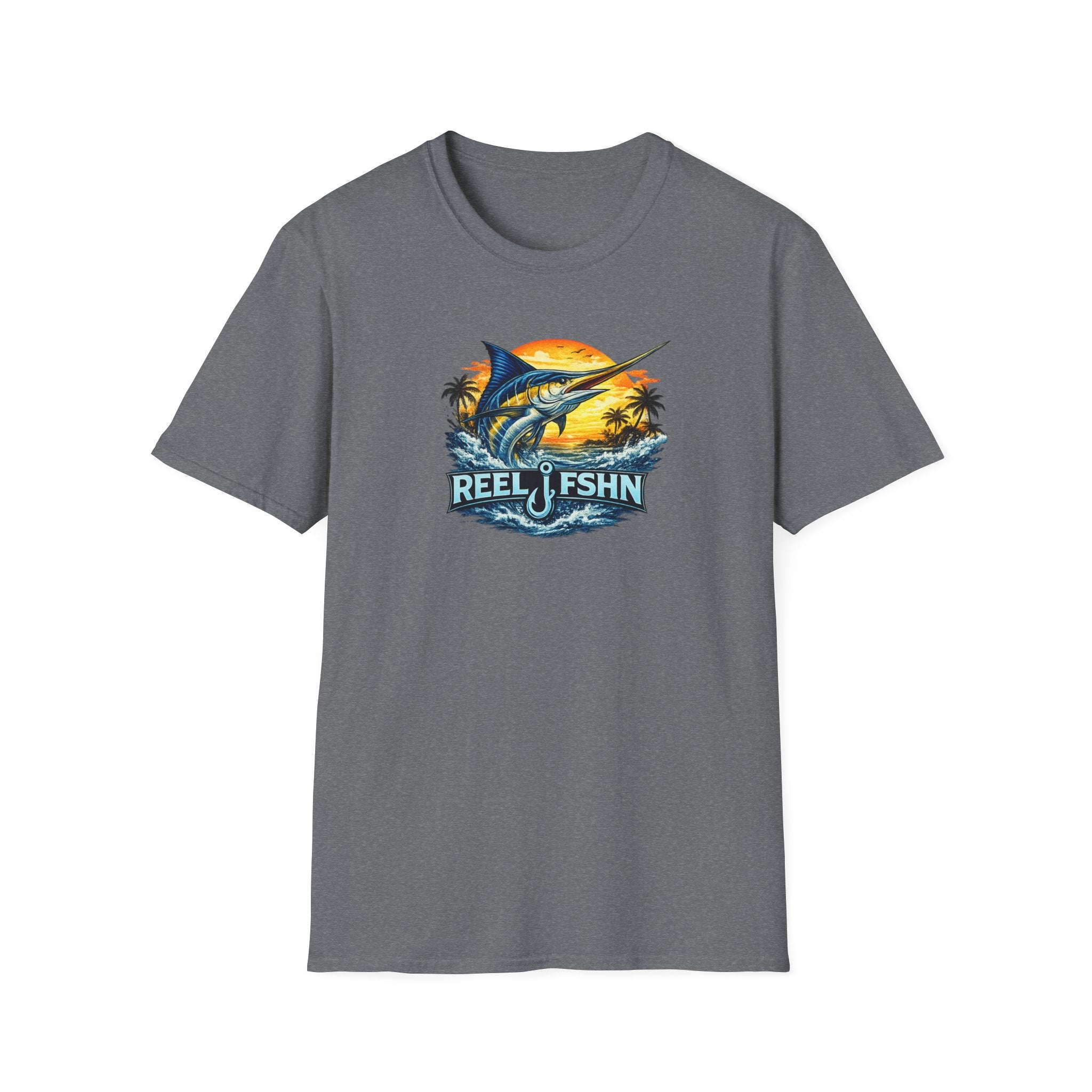 Marlin with REEL FSHN Logo T-Shirt