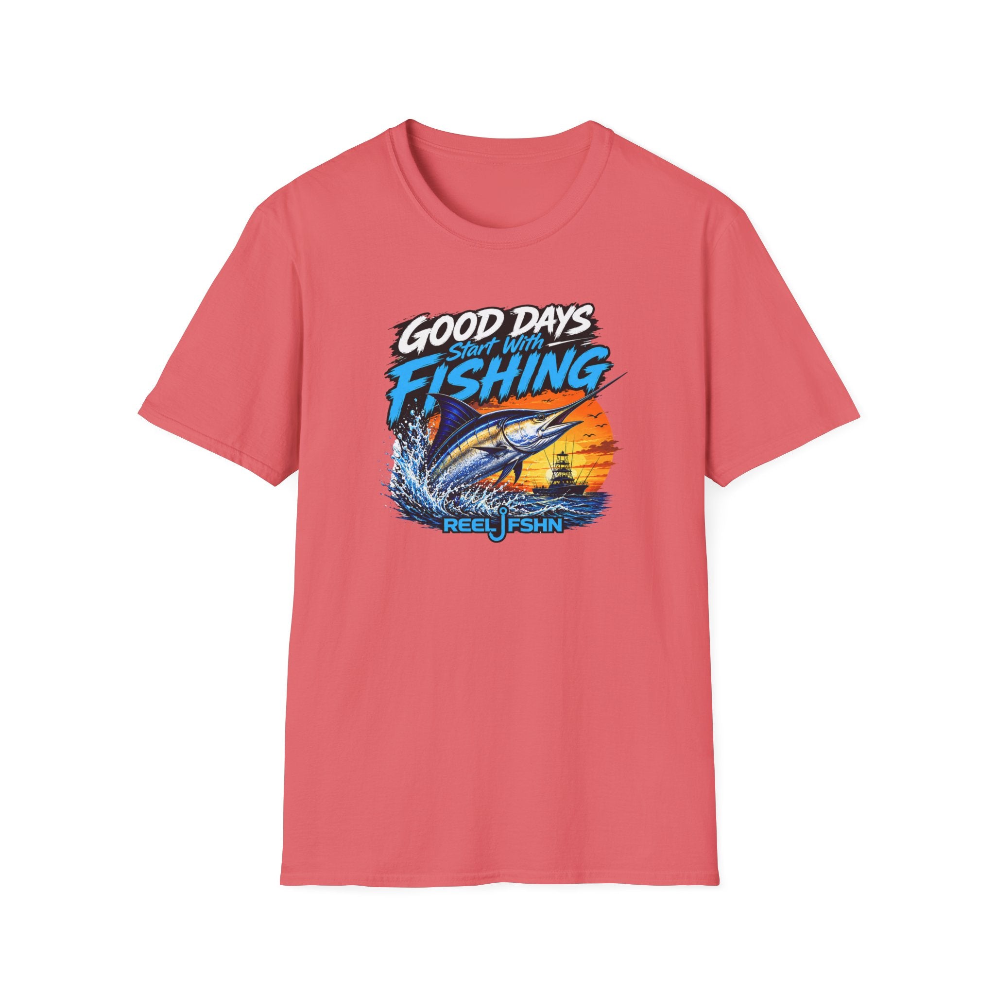 Good Days Start With Fishing Marlin T-Shirt