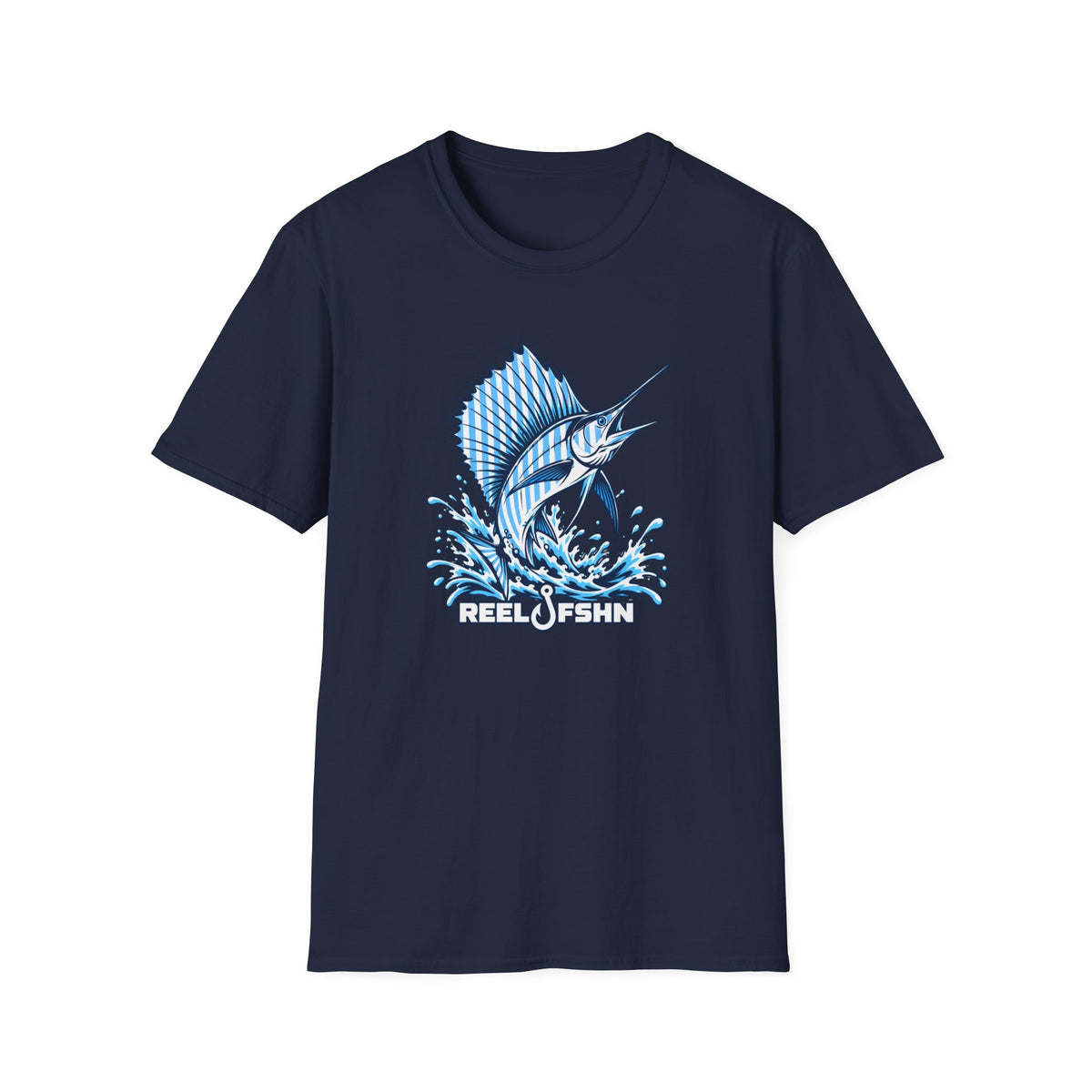 Blue & White Marlin T-Shirt
