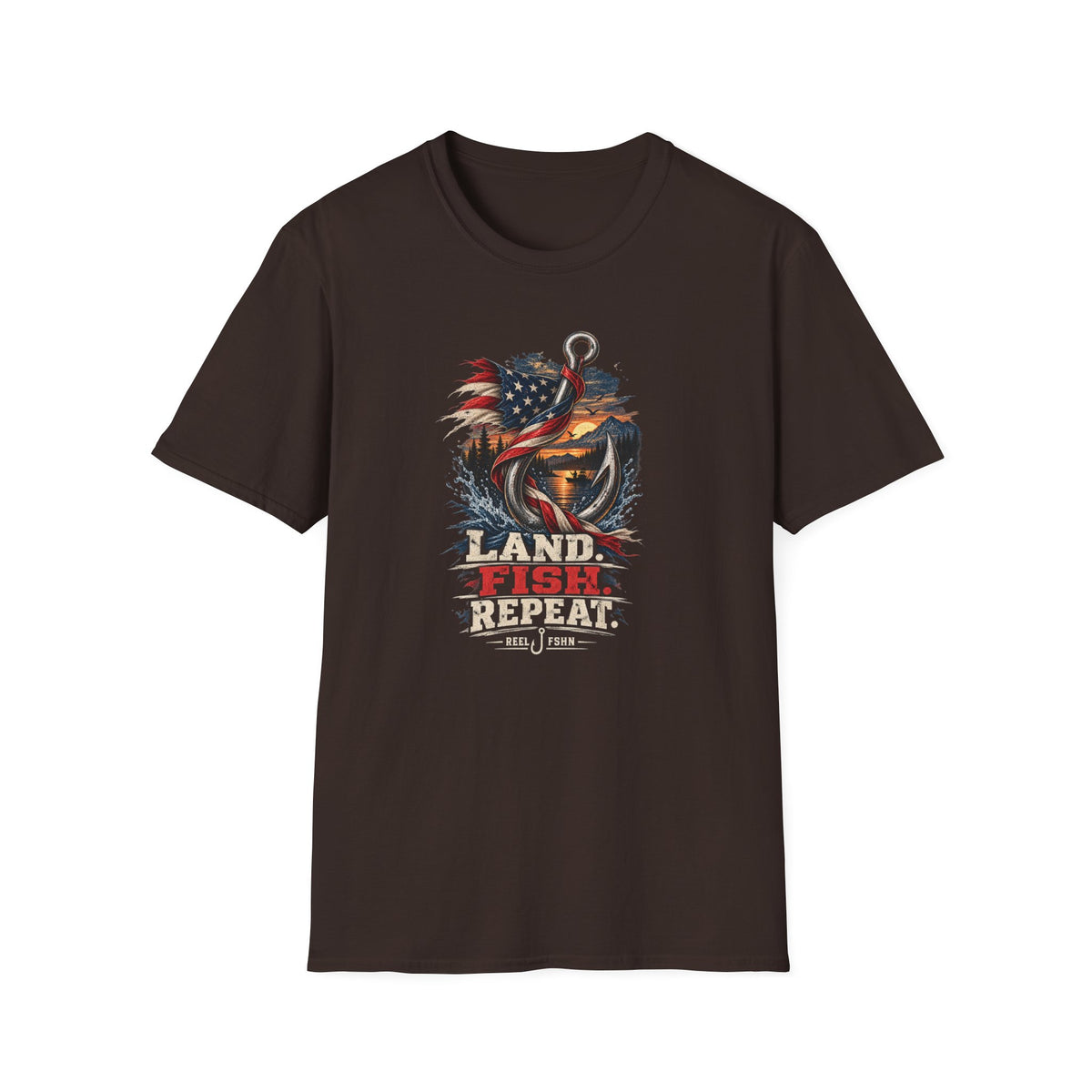 Land. Fish. Repeat. T-Shirt