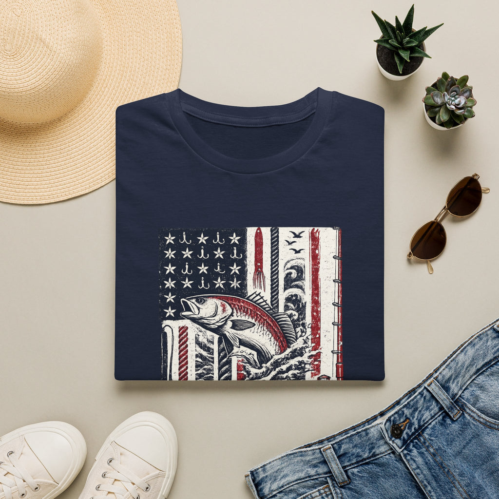 American flag with Tuna T-Shirt