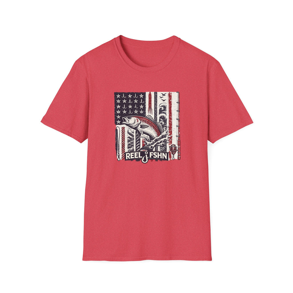 American flag with Tuna T-Shirt
