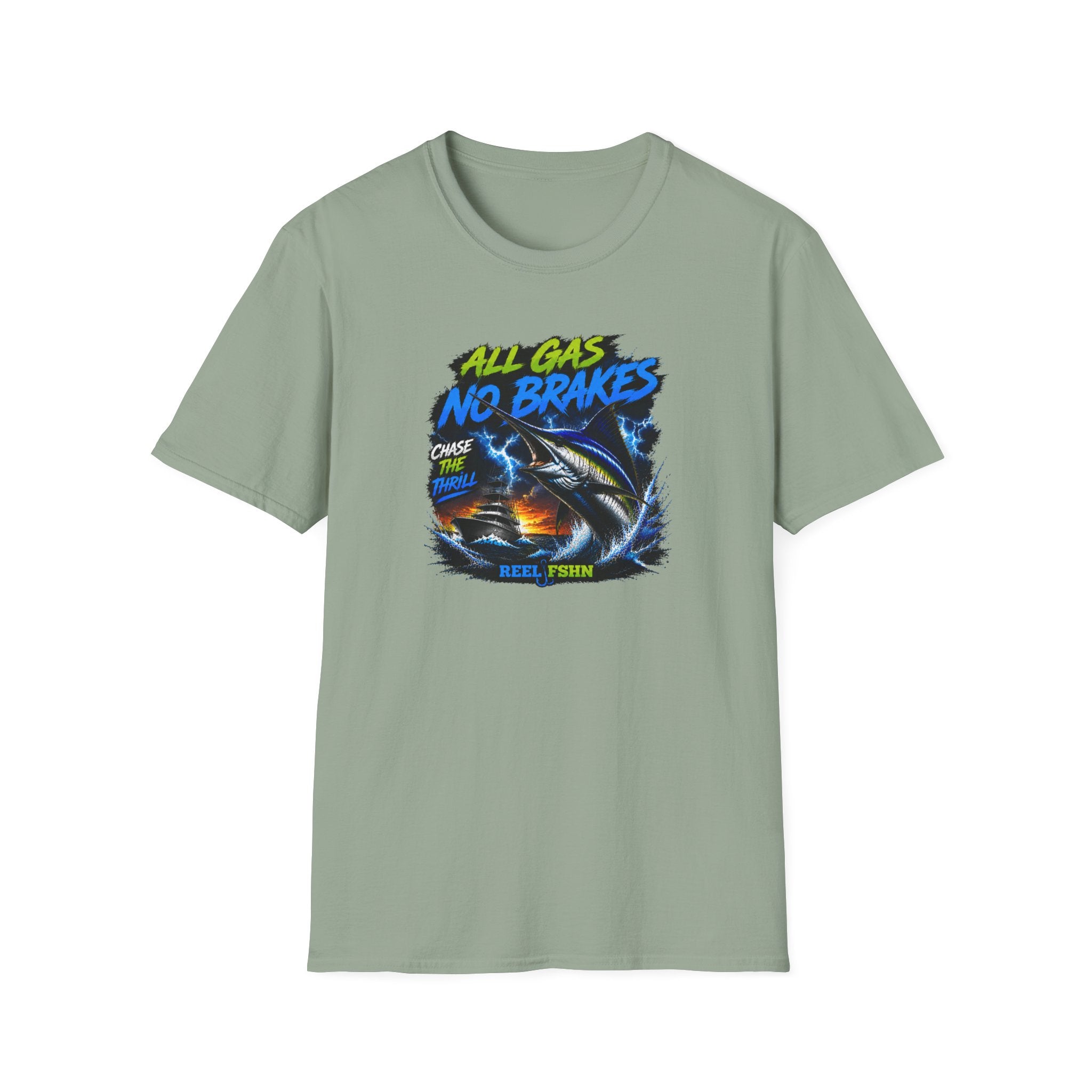 All Gas No Brakes Chase The Thrills  T-Shirt