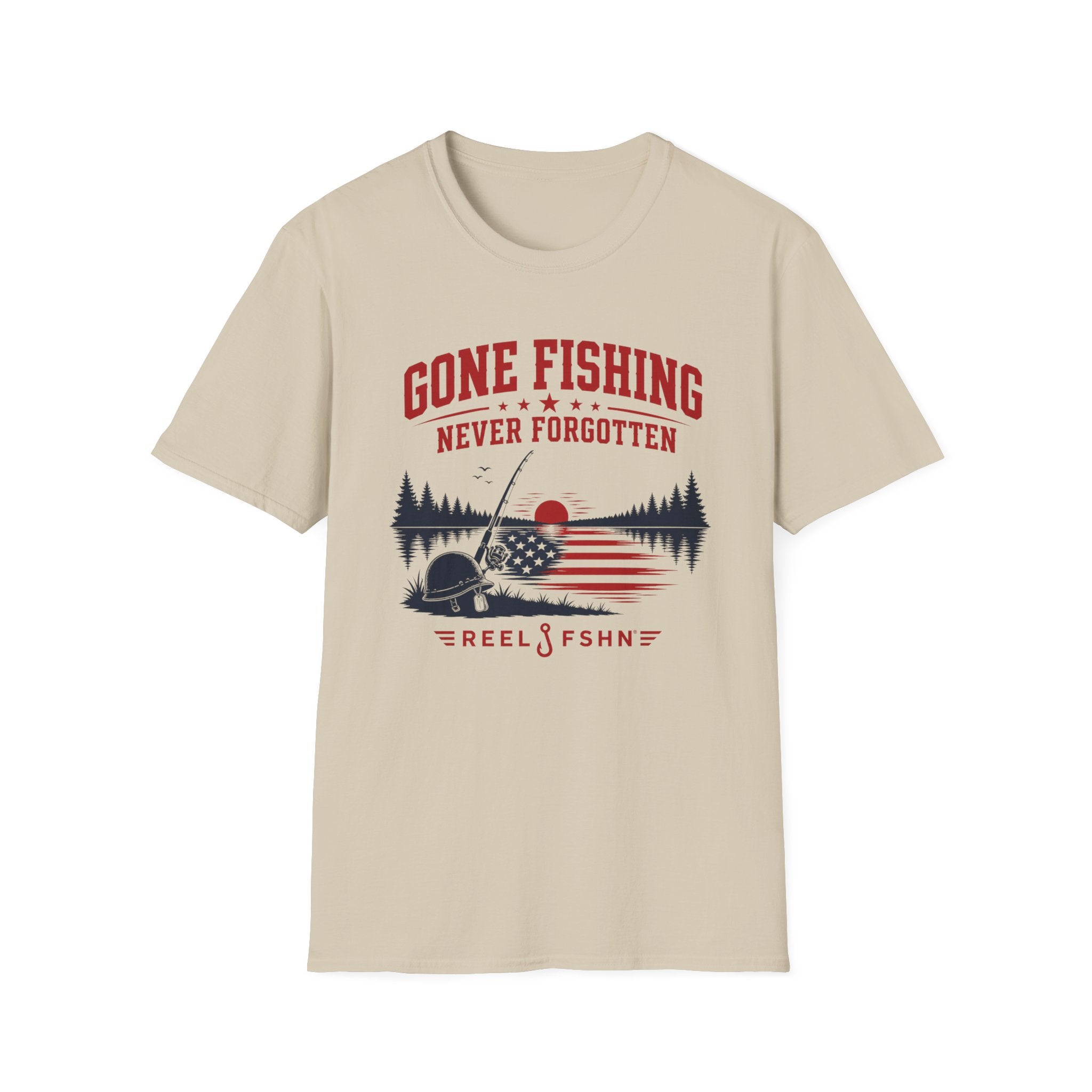 Gone Fishing Never Forgotten T-Shirt
