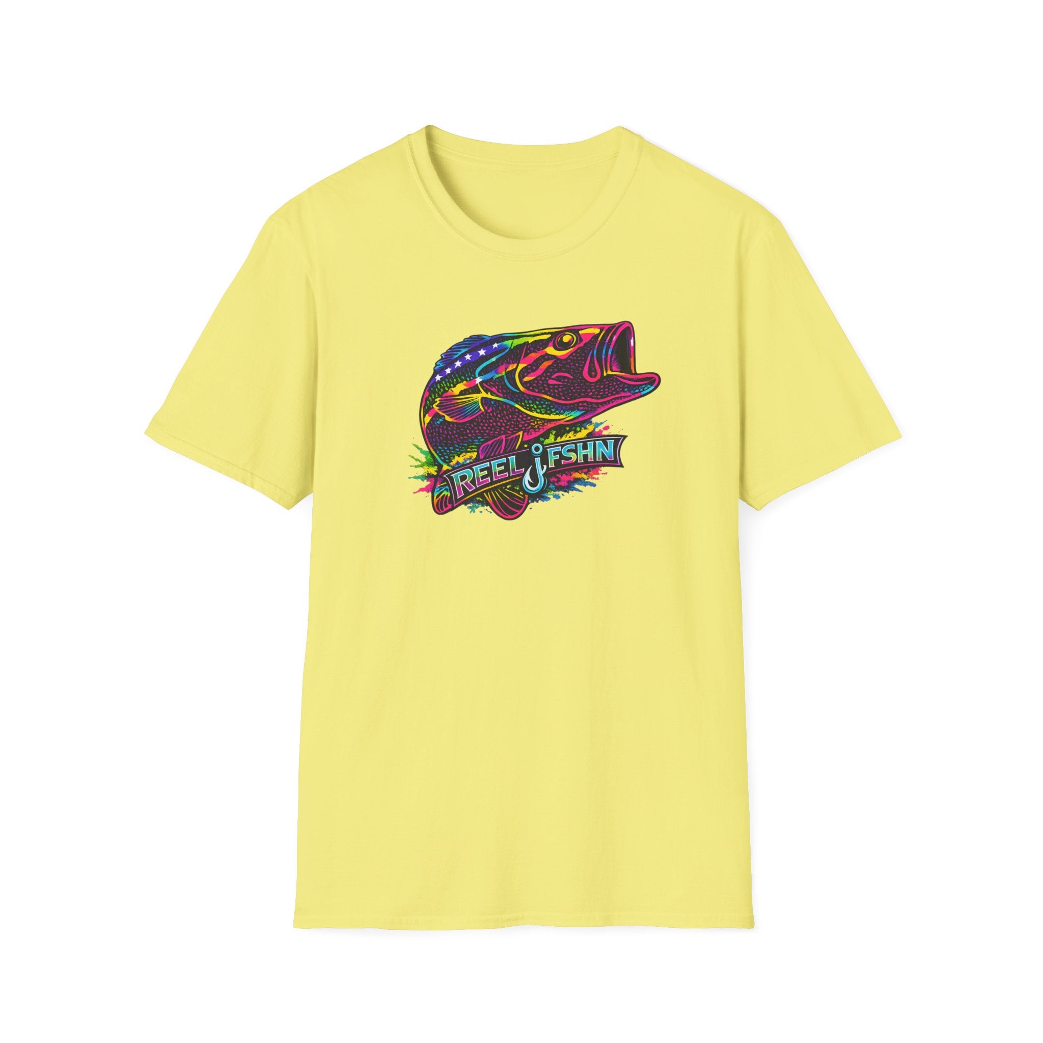 Funky Bass with REEL FSHN Logo T-Shirt