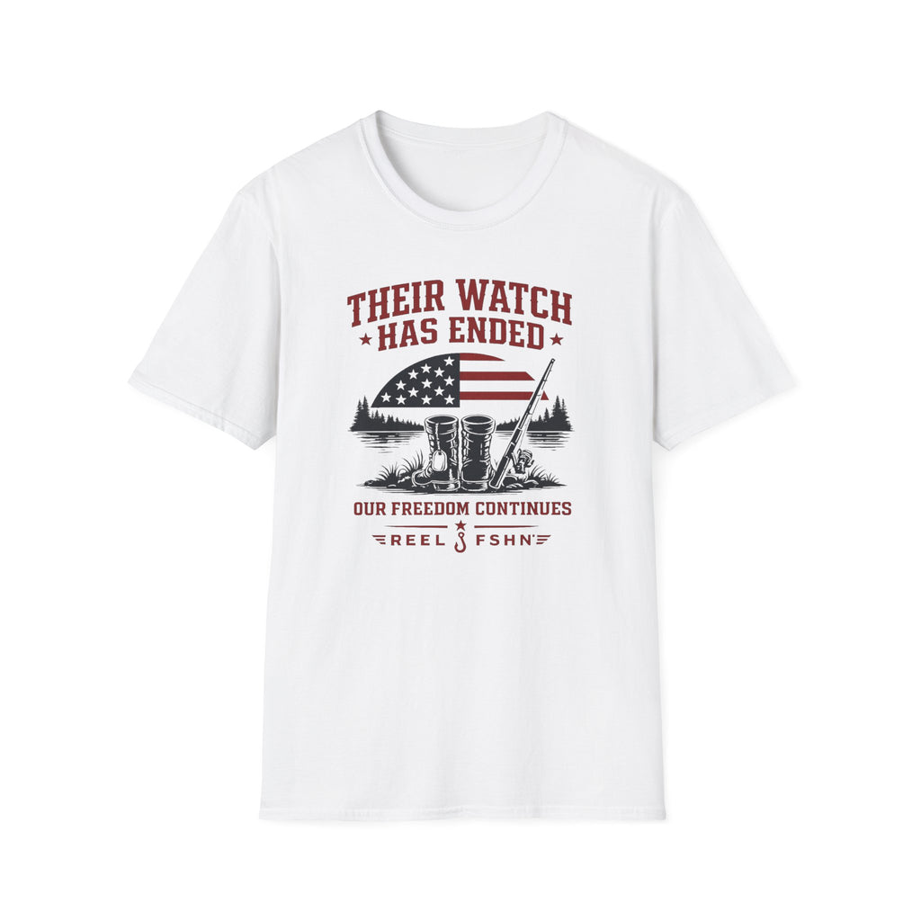 Their Watch Has Ended Our Freedom Continues T-Shirt