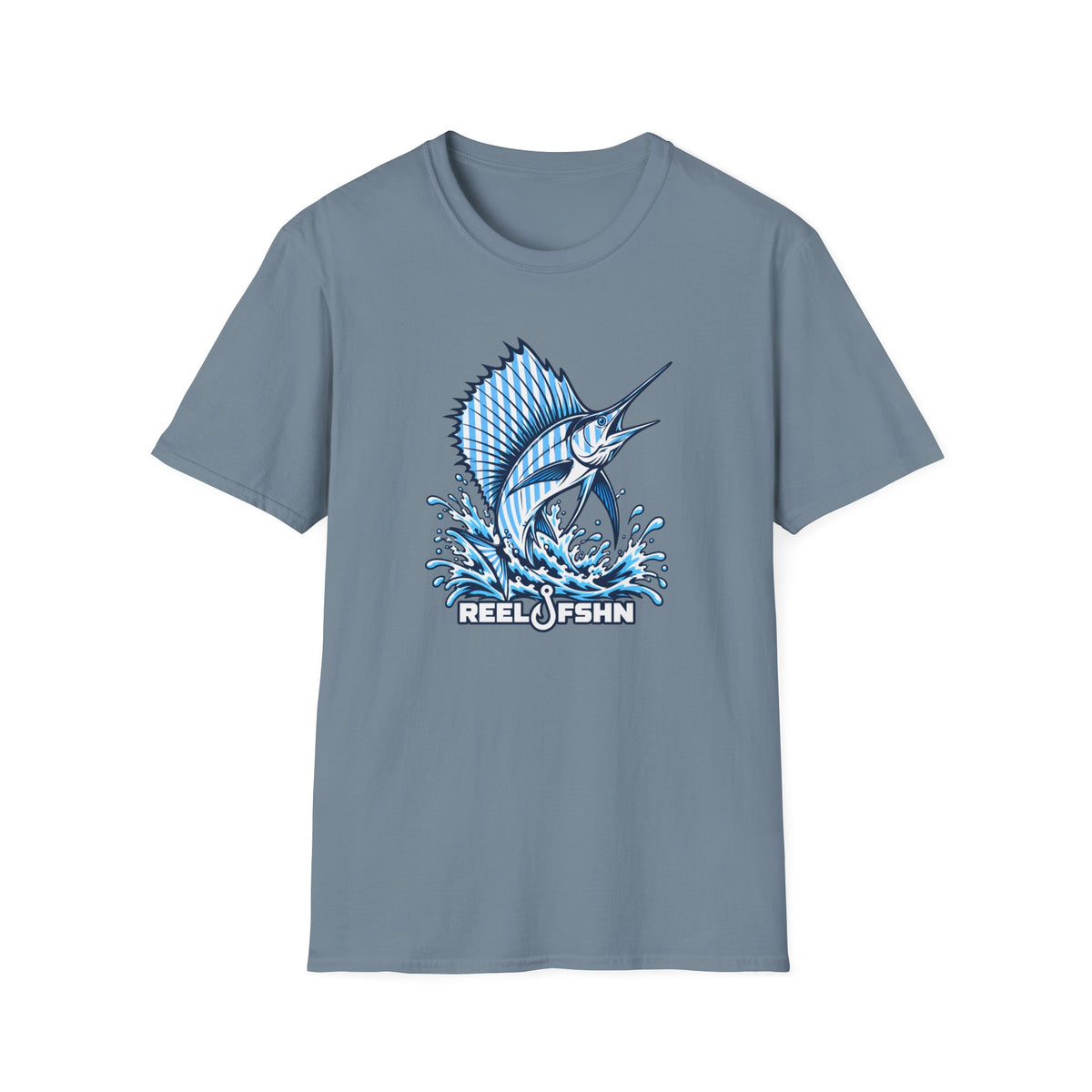 Blue & White Marlin T-Shirt