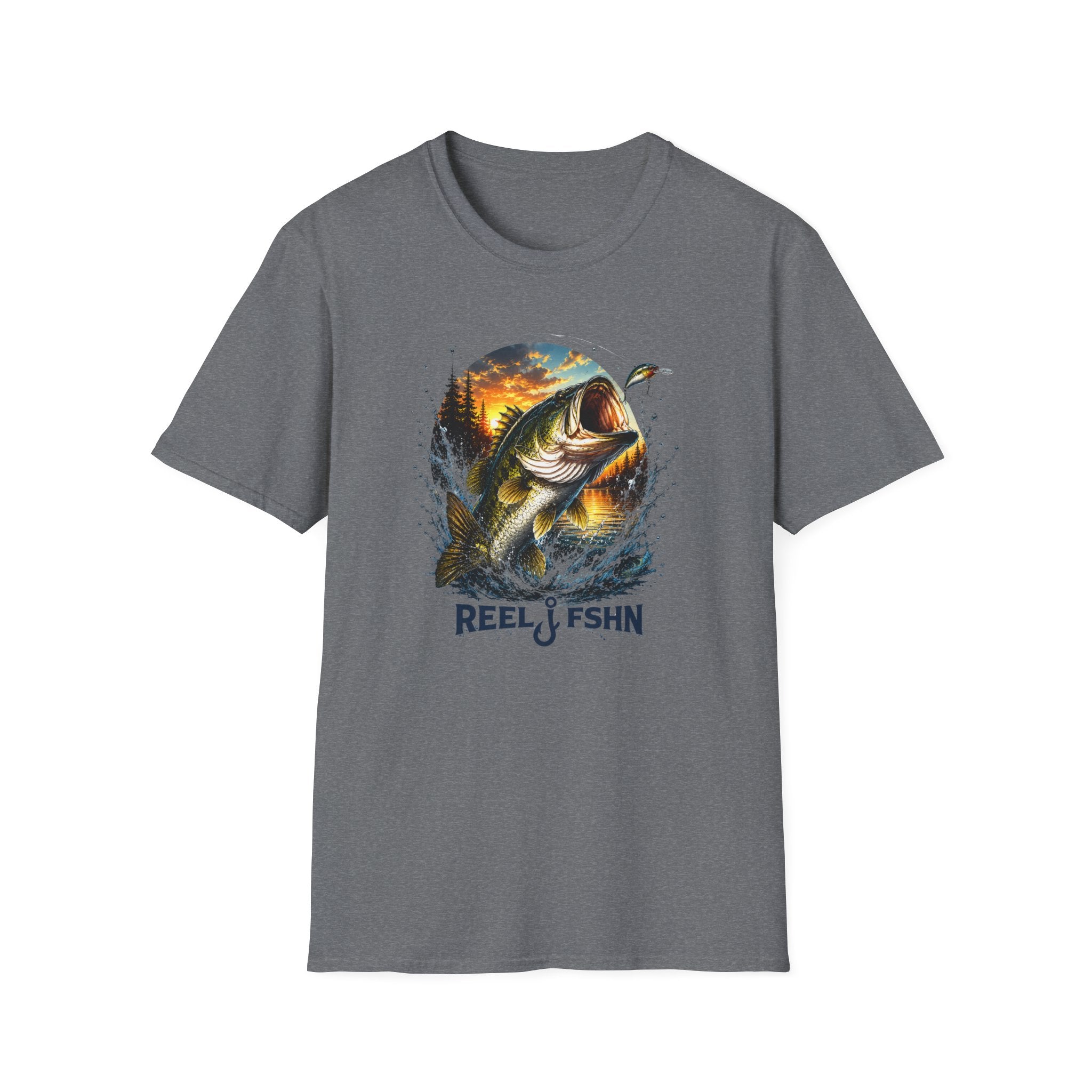 Bass Jumping Out of Water  T-Shirt