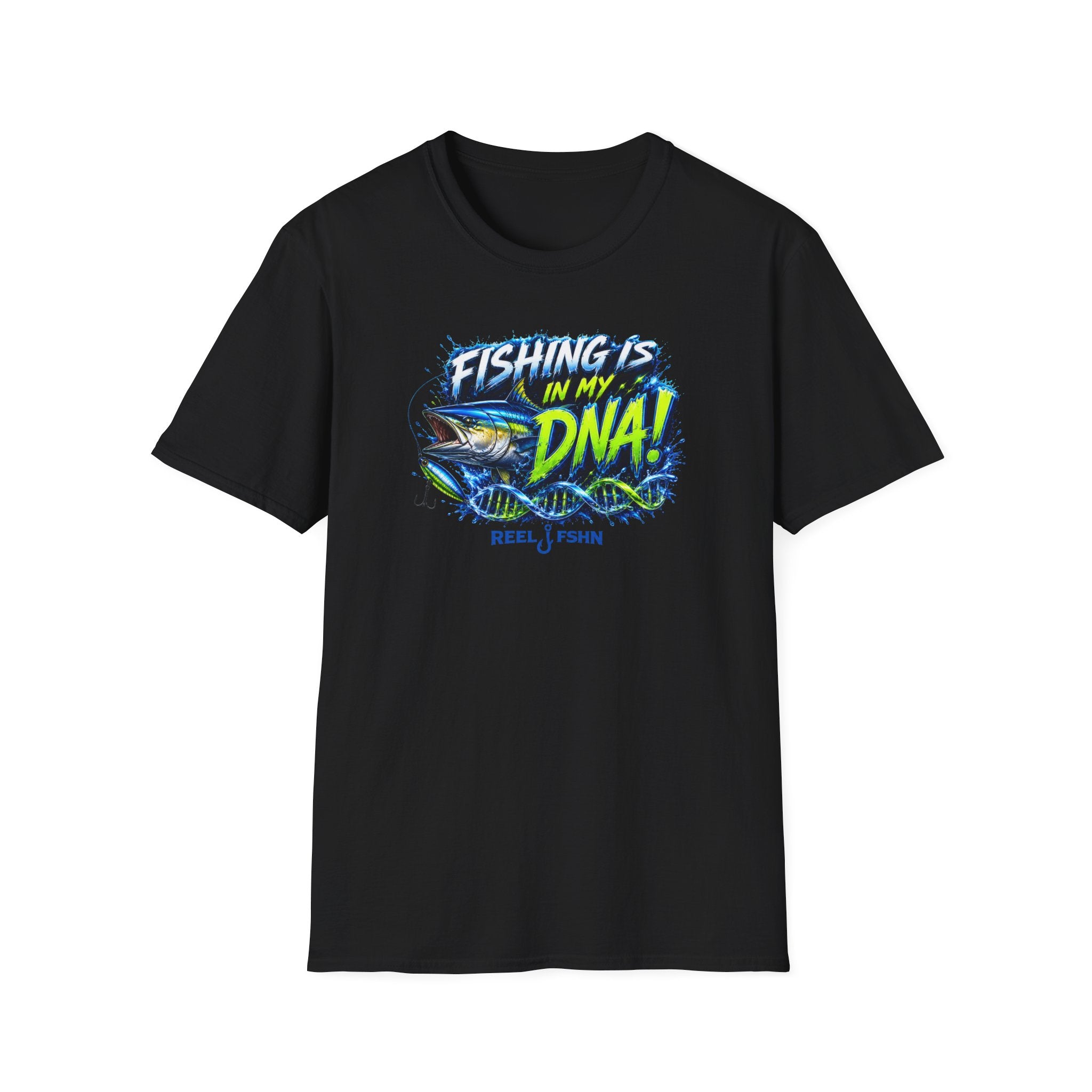 Fishing Is In My DNA with Yellowfin Tuna T-Shirt