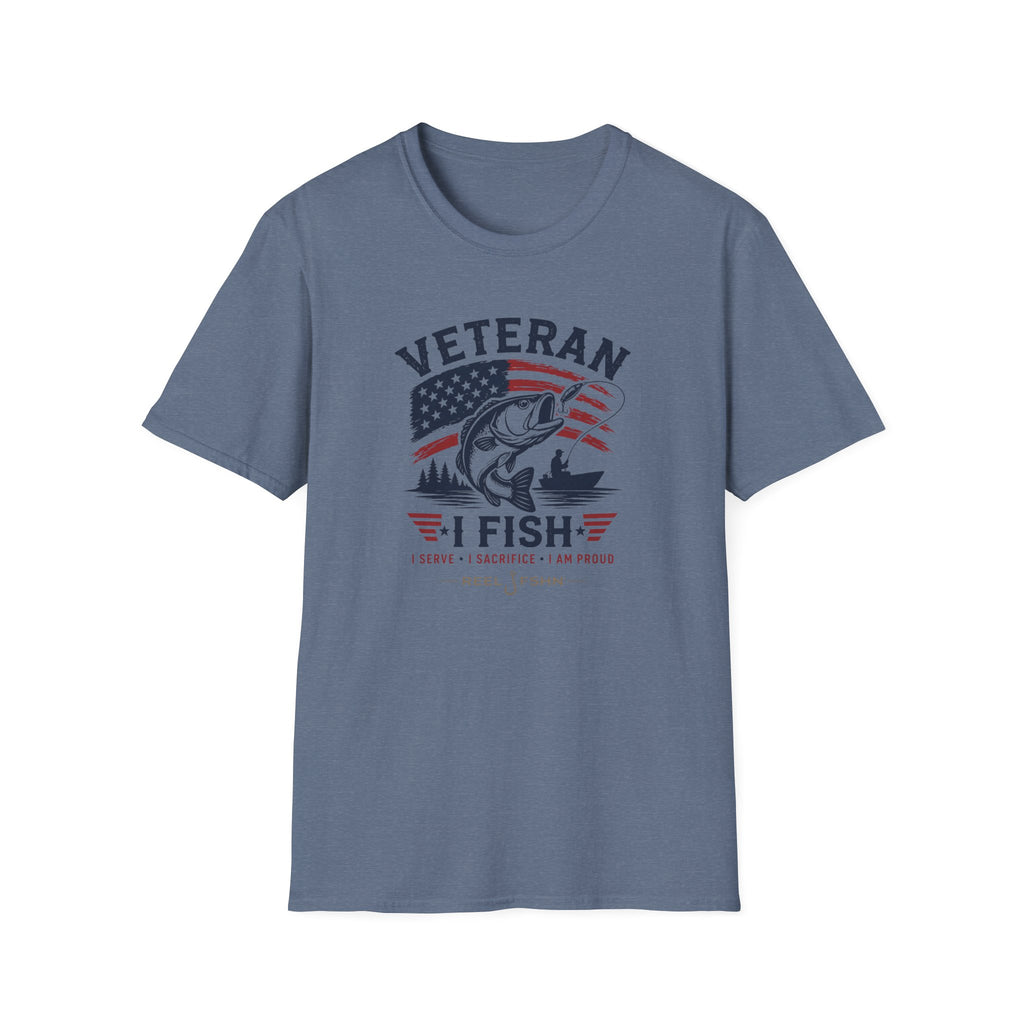 Veteran I Fish I Serve I Sacrifice I Am Proud T-Shirt