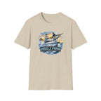 Fishing Boat with Marlin T-Shirt