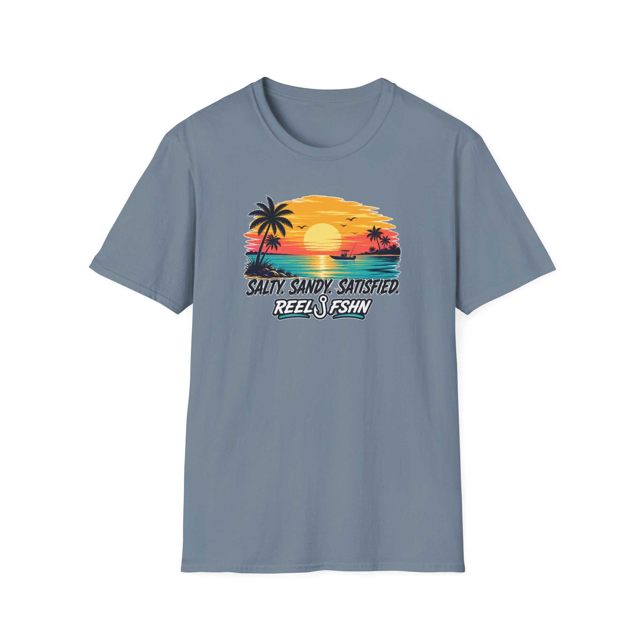 Salty. Sandy. Satisfied. T-Shirt