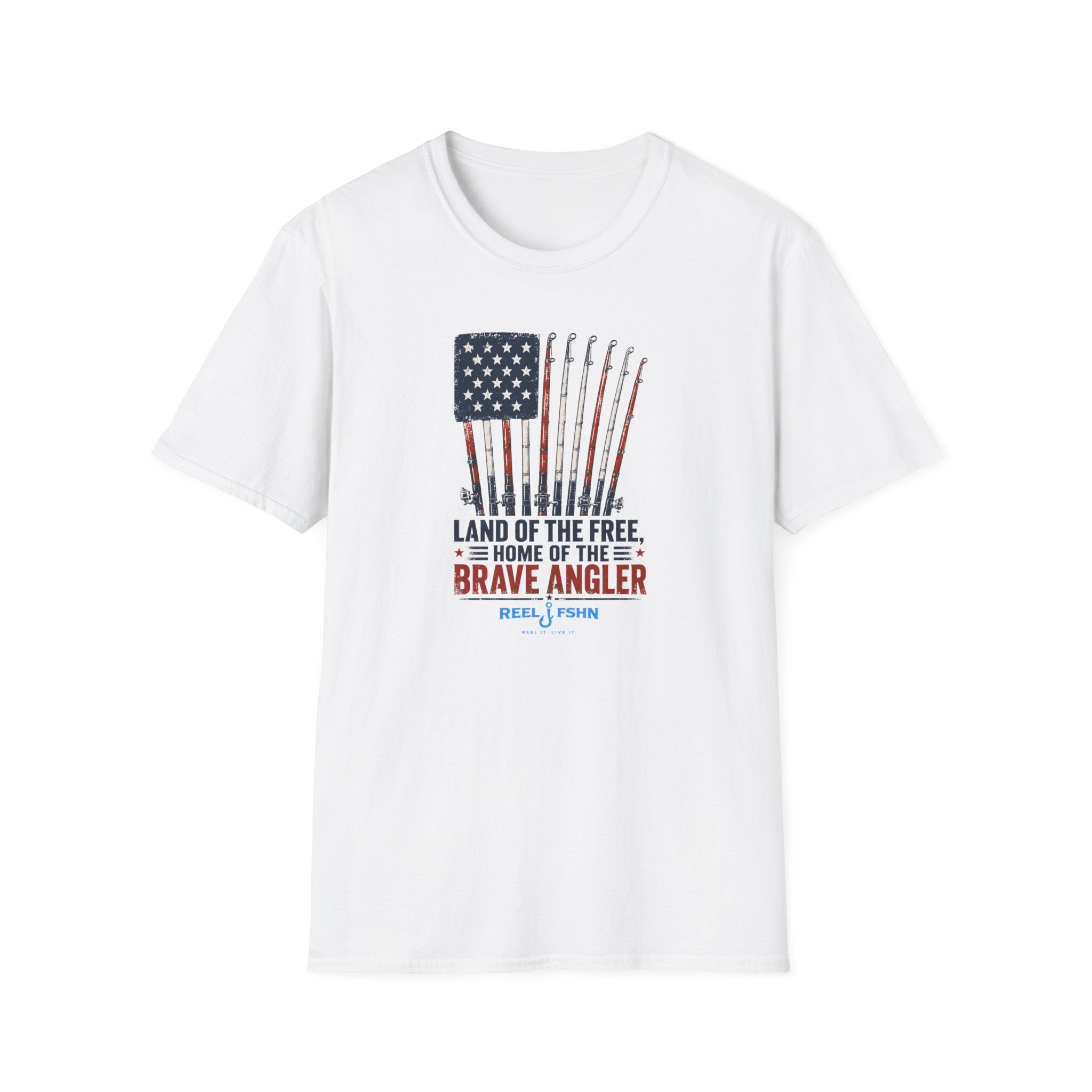 Land Of The Free Home Of The Brave Angler T-Shirt
