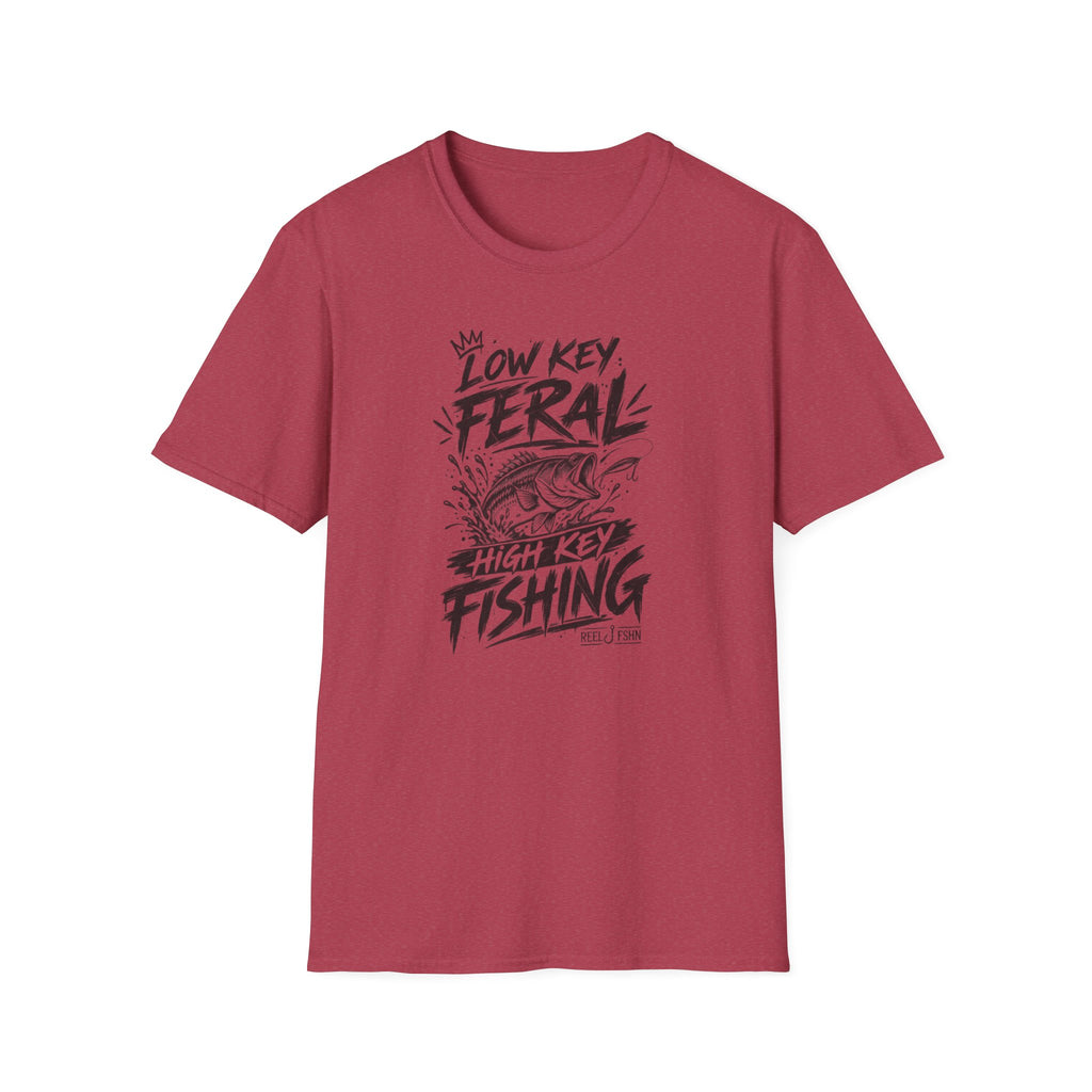 Low Key Feral, High Key Fishing T-Shirt