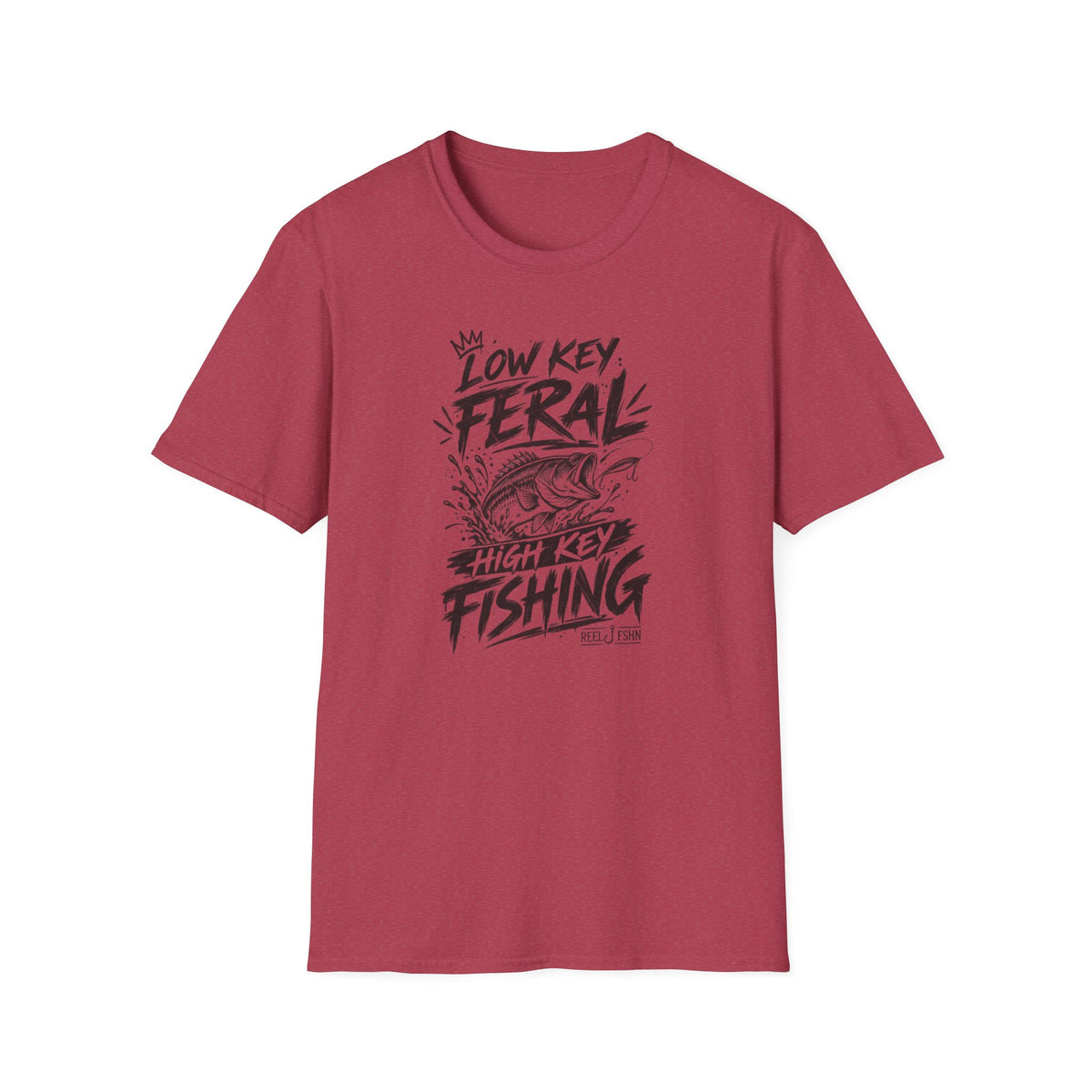 Low Key Feral, High Key Fishing T-Shirt