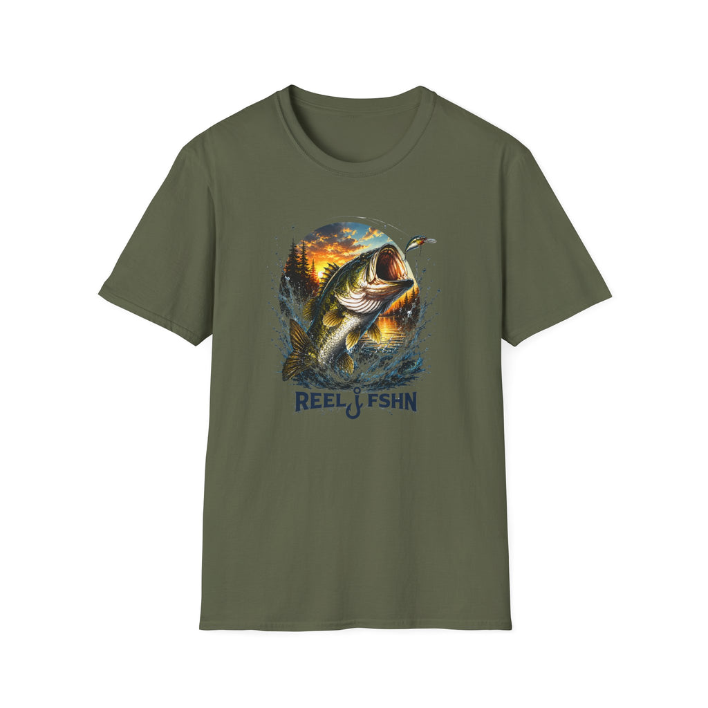 Bass Jumping Out of Water  T-Shirt