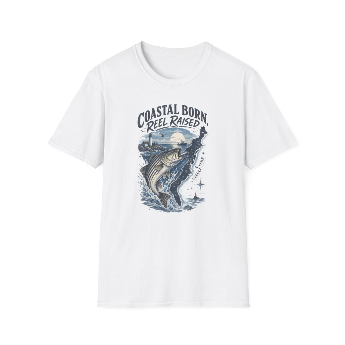 Coastal Born REEL Raised T-Shirt