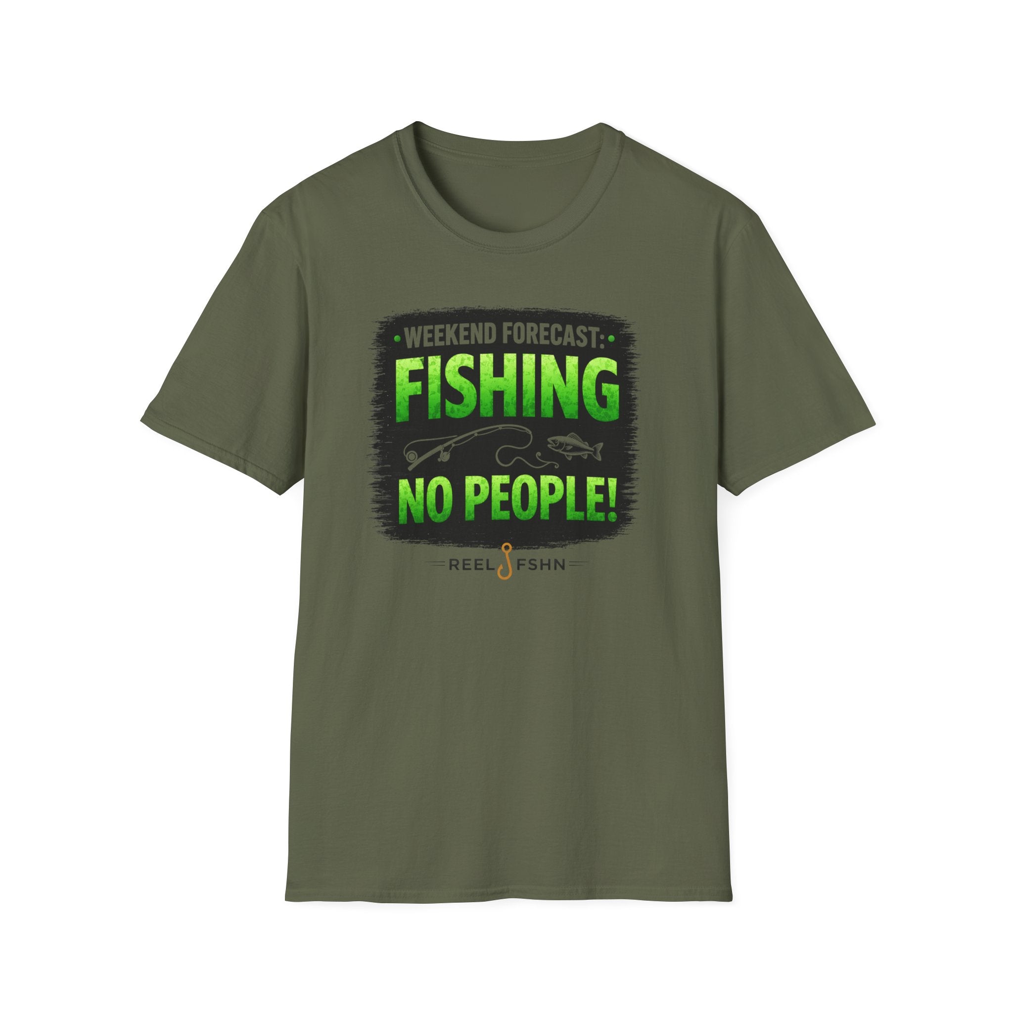 Weekend Forecast: Fishing, No People T-Shirt