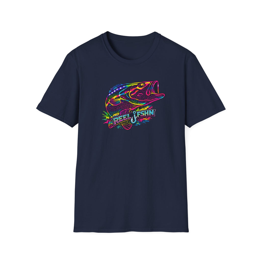 Funky Bass with REEL FSHN Logo T-Shirt