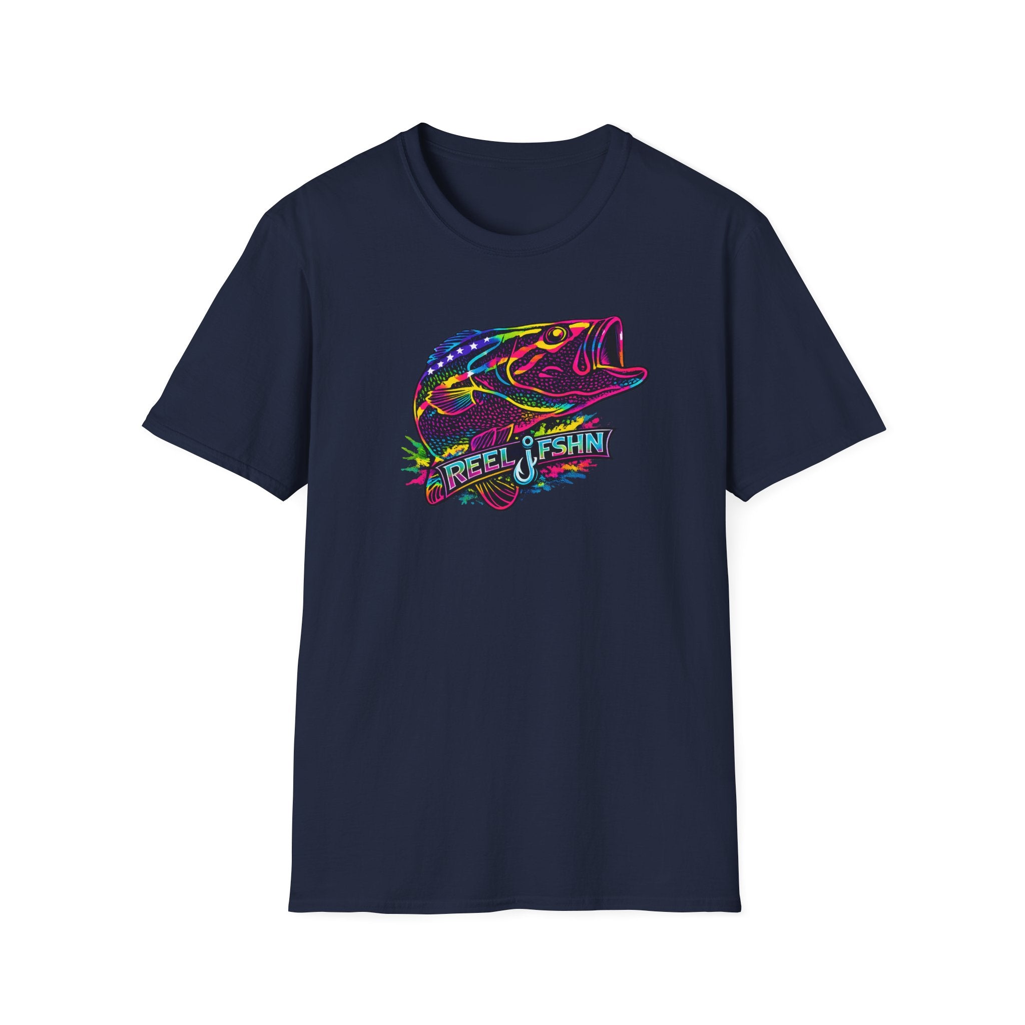Funky Bass with REEL FSHN Logo T-Shirt