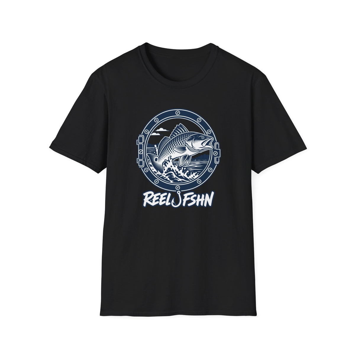 Porthole with Redfish T-Shirt