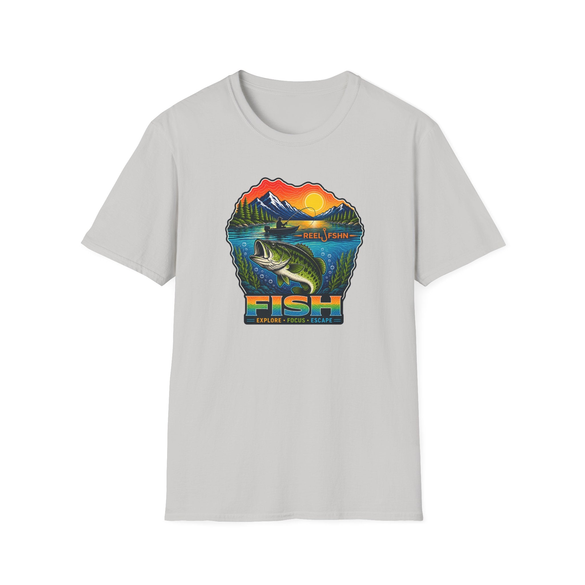Fish Explore Focus Escape  T-Shirt