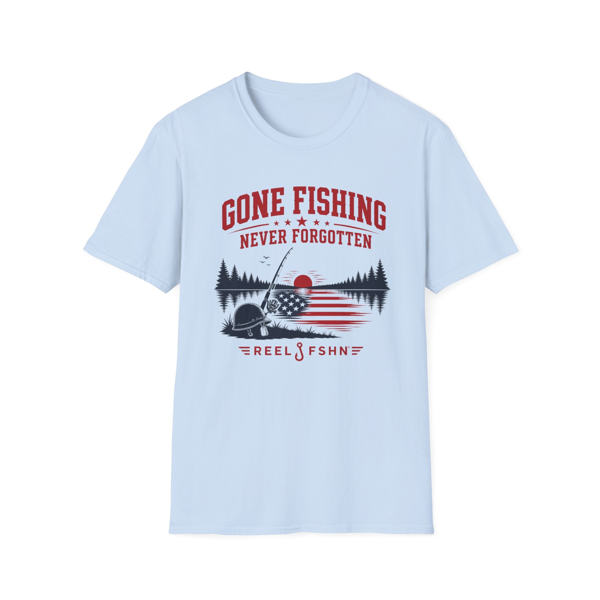Gone Fishing Never Forgotten T-Shirt