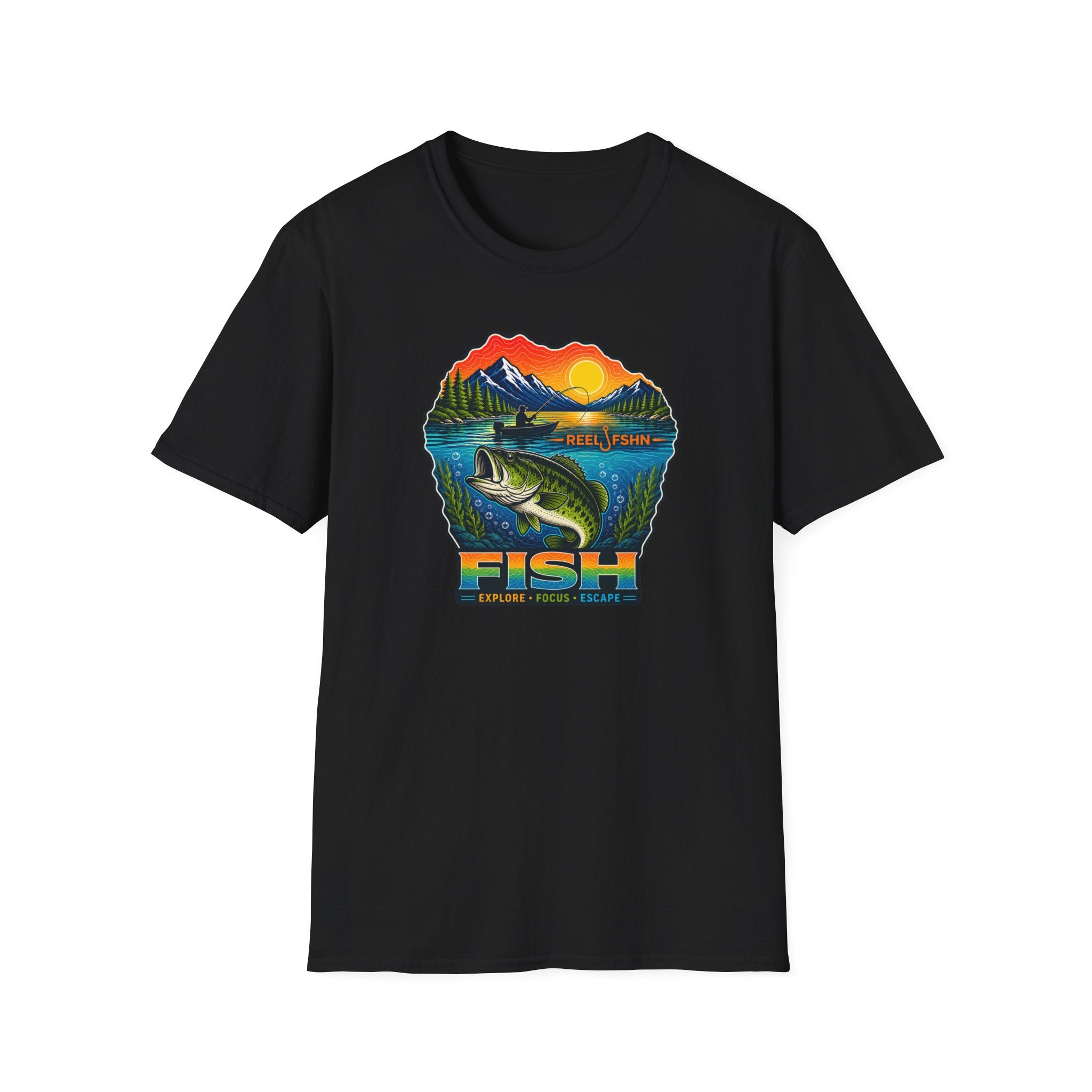 Fish Explore Focus Escape  T-Shirt