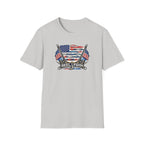 American Flag with Two Rods T-Shirt