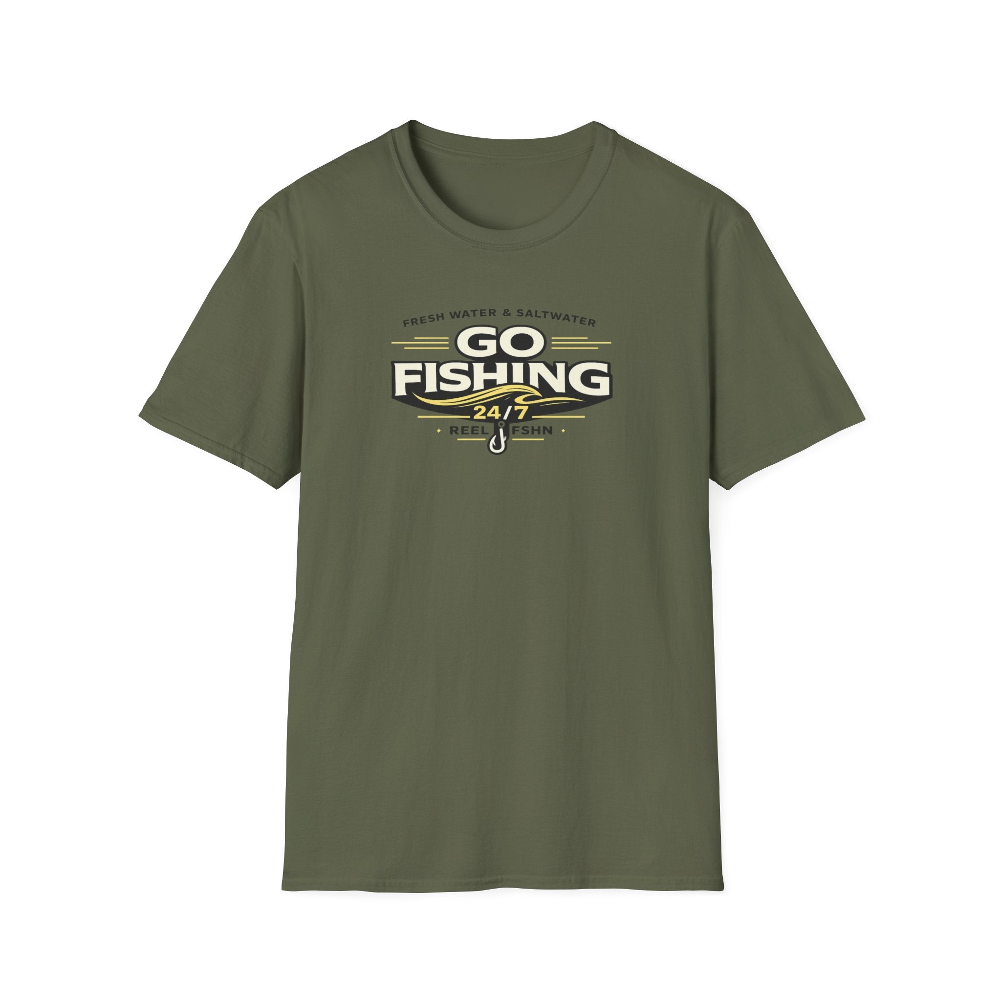 Fresh Water Salt Water Go Fishing T-Shirt
