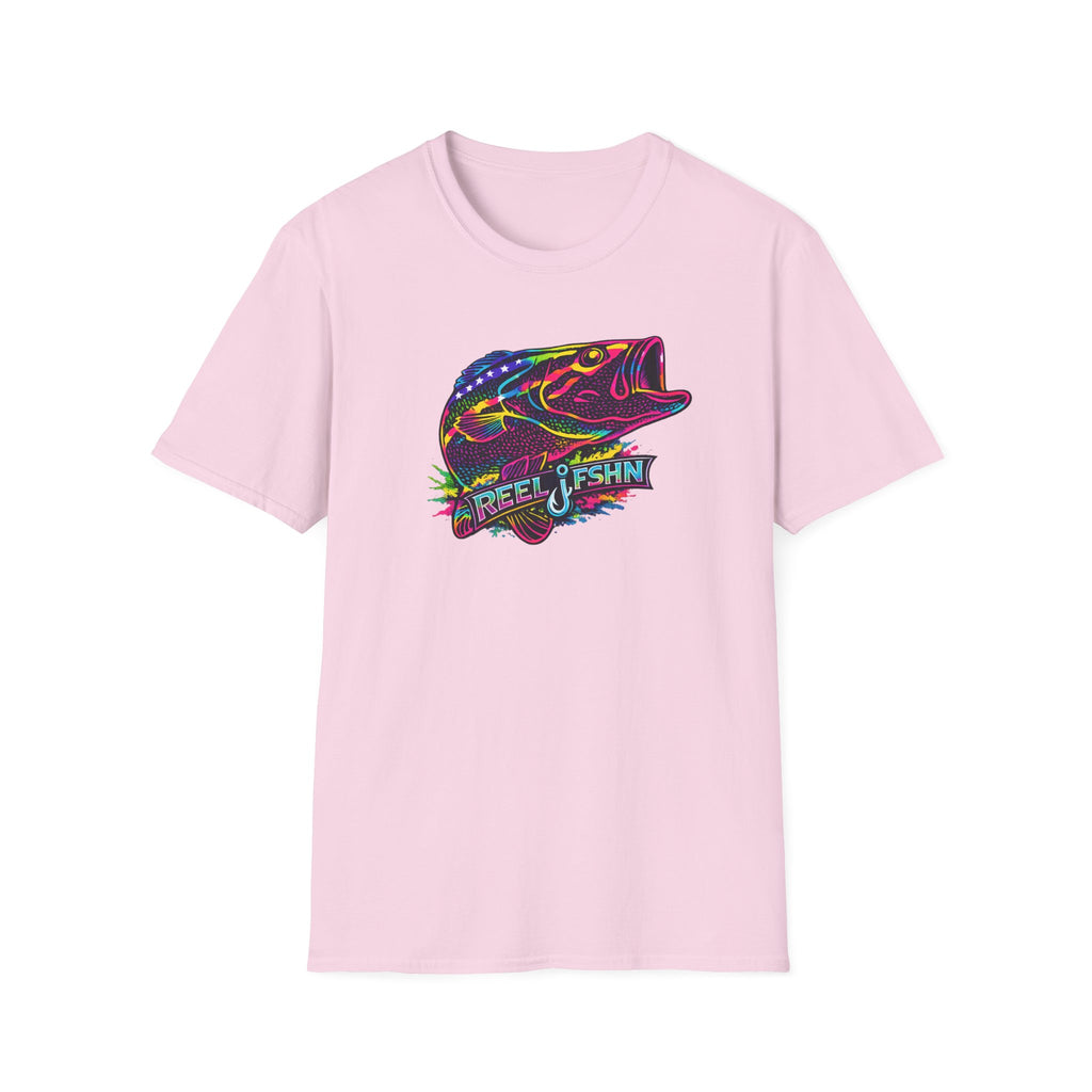 Funky Bass with REEL FSHN Logo T-Shirt