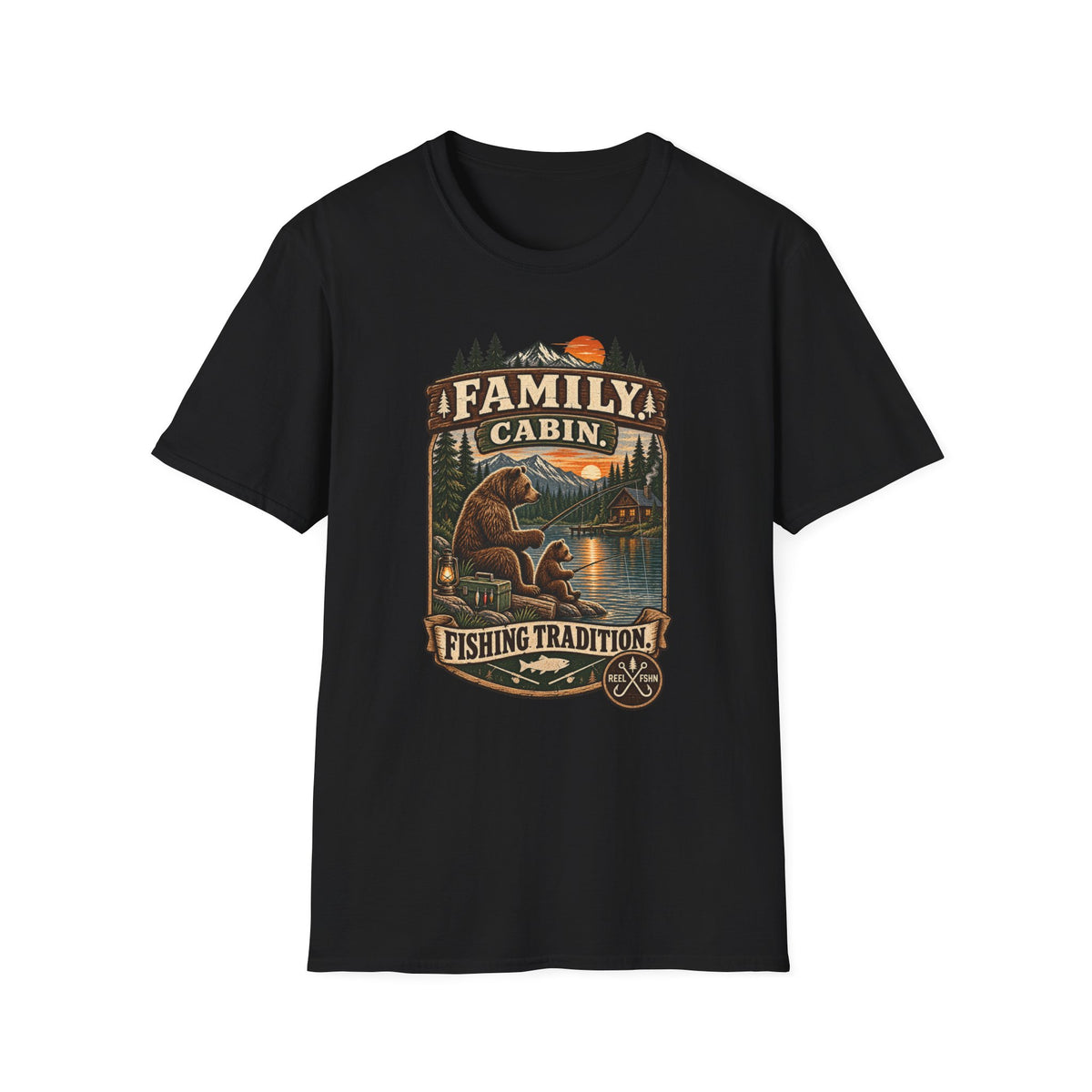 Family Cabin. Fishing Tradition T-Shirt