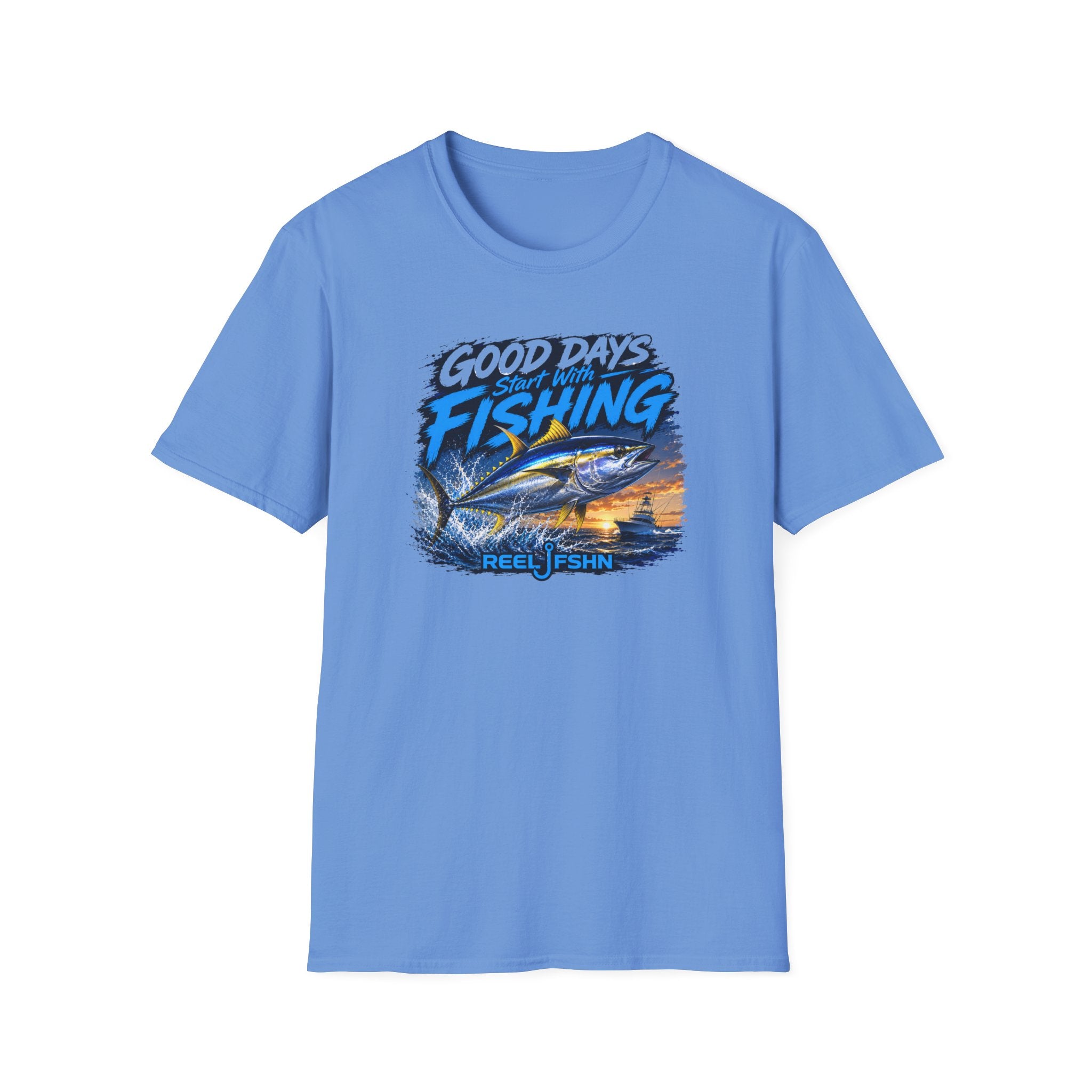 Good Days Start With Fishing Yellowfin Tuna T-Shirt