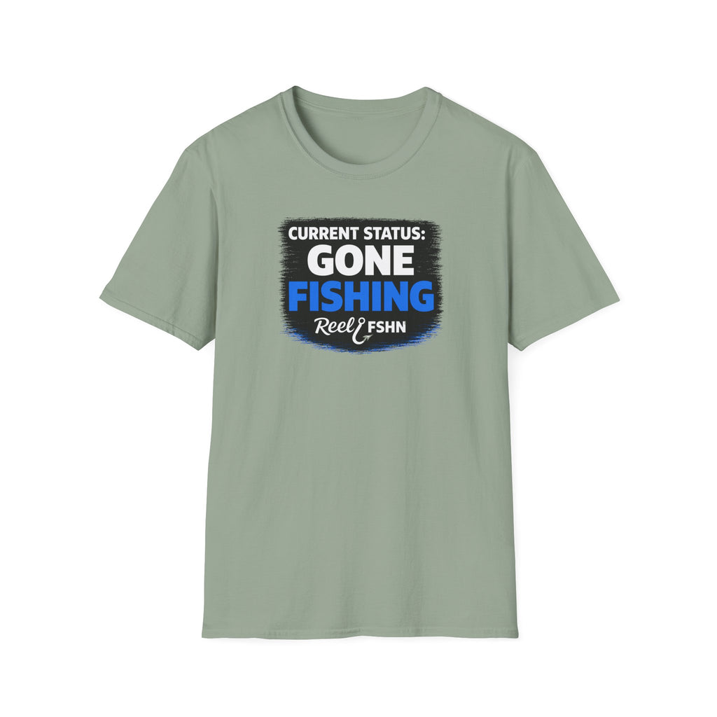 Current Status Gone Fishing T-Shirt
