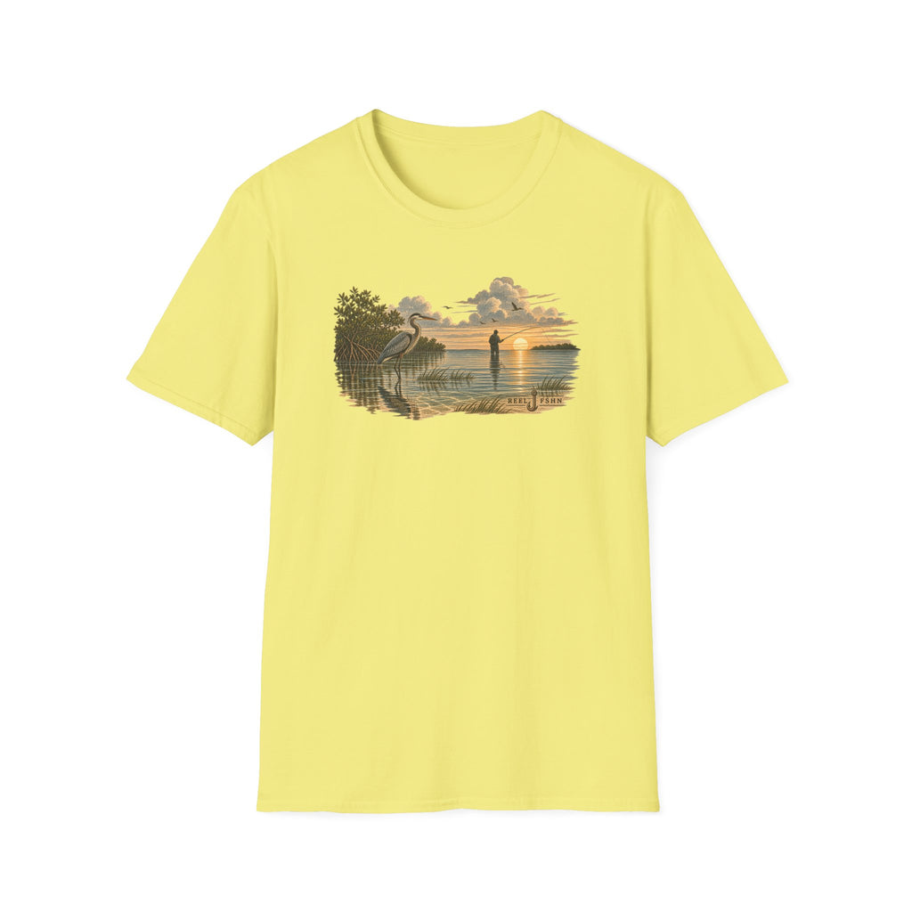 Crane & Fisherman T-Shirt