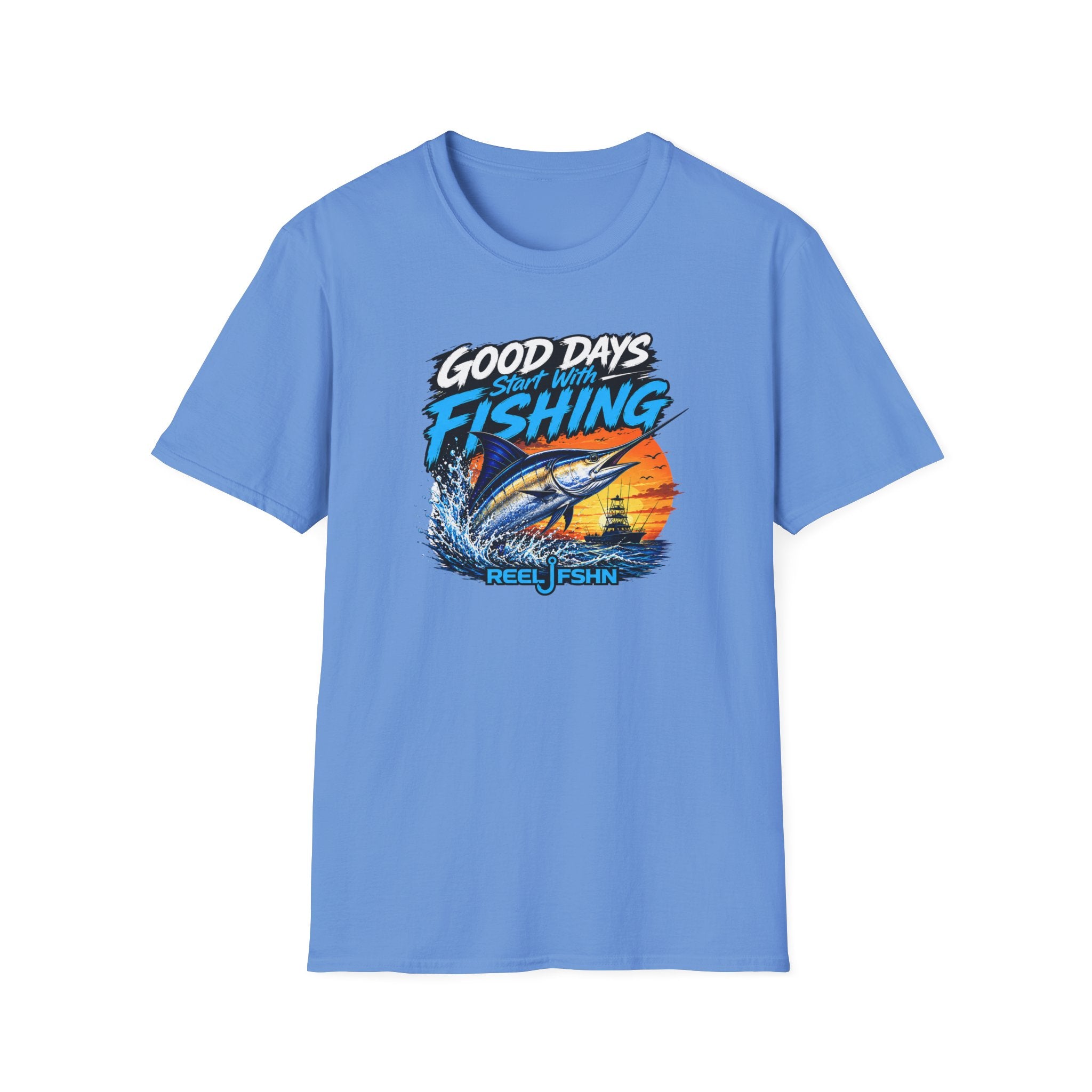 Good Days Start With Fishing Marlin T-Shirt