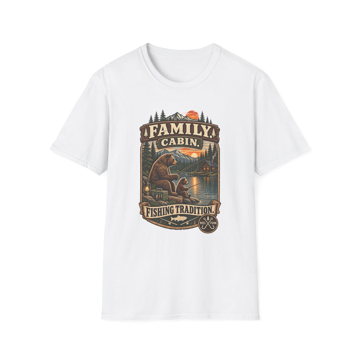 Family Cabin. Fishing Tradition T-Shirt