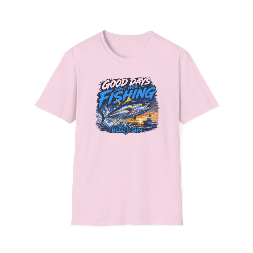 Good Days Start With Fishing Yellowfin Tuna T-Shirt