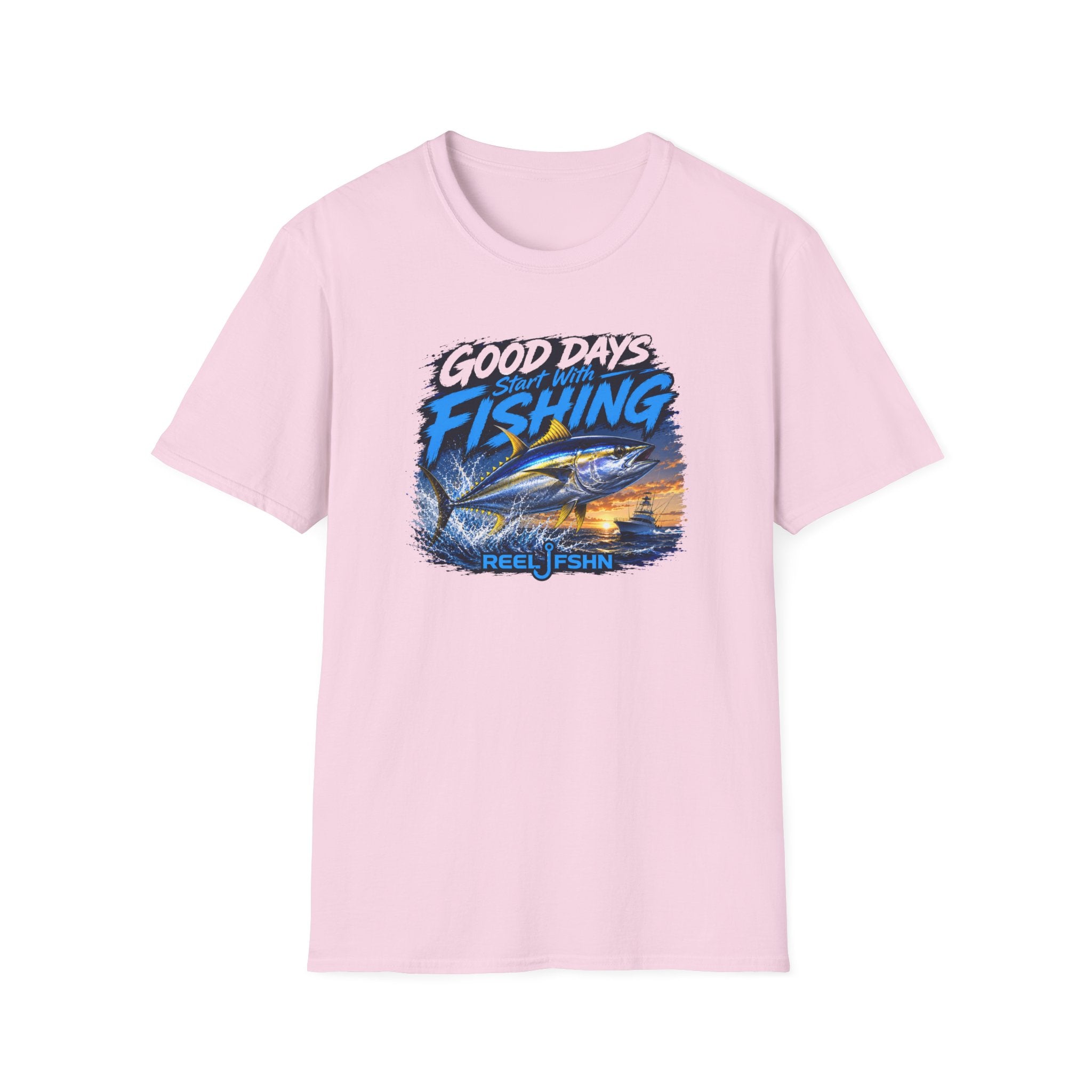Good Days Start With Fishing Yellowfin Tuna T-Shirt