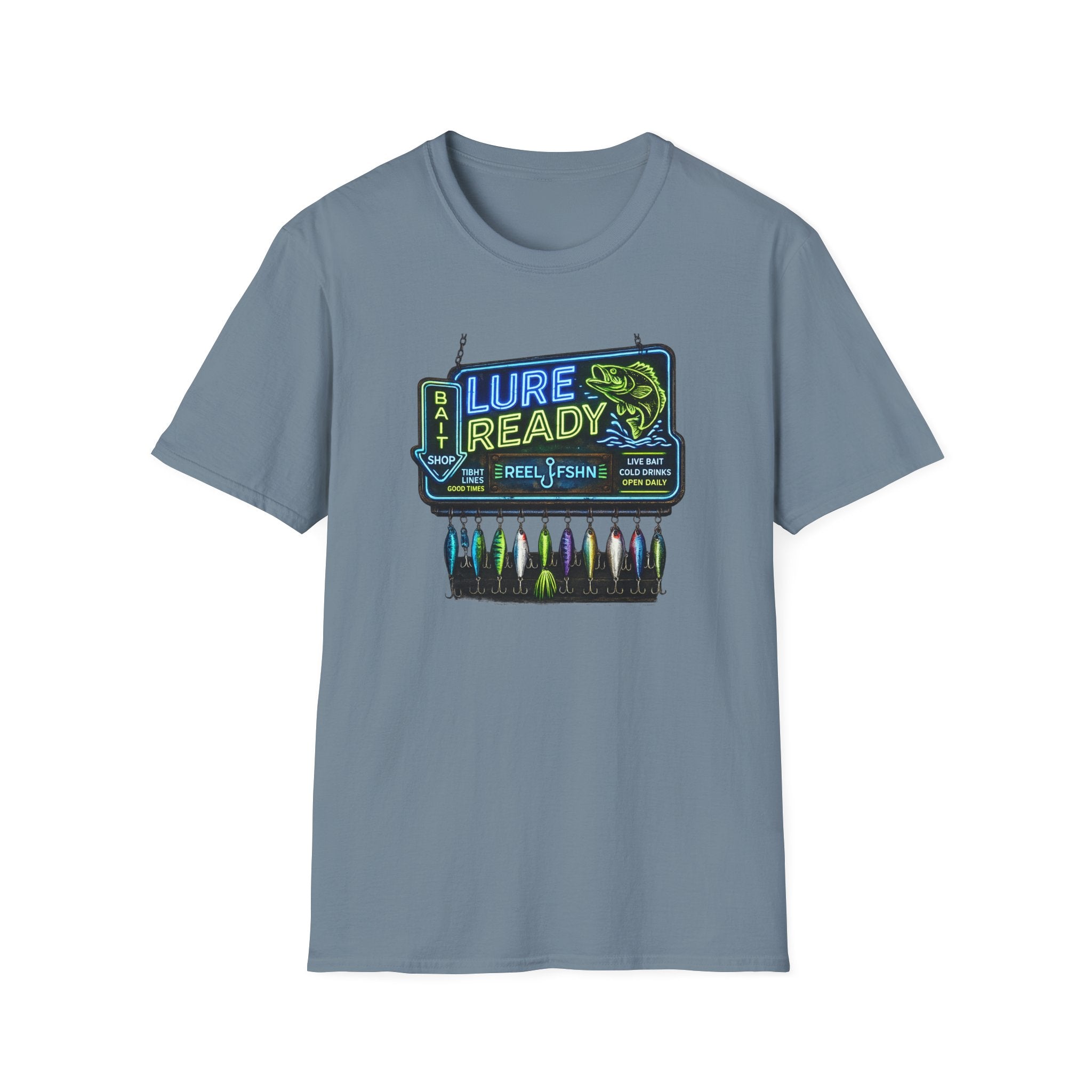 Lure Ready Neon Sign  T-Shirt
