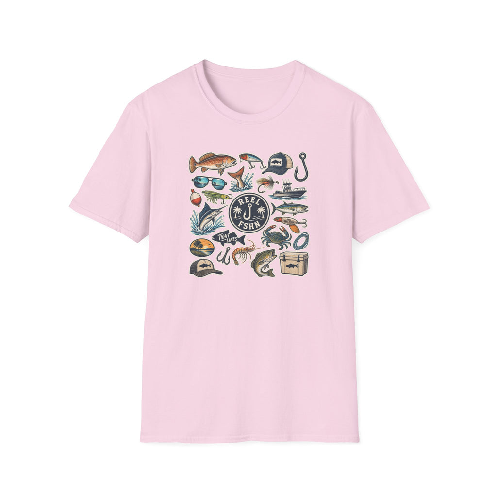 Tackle Box Sticker Sheet T-Shirt