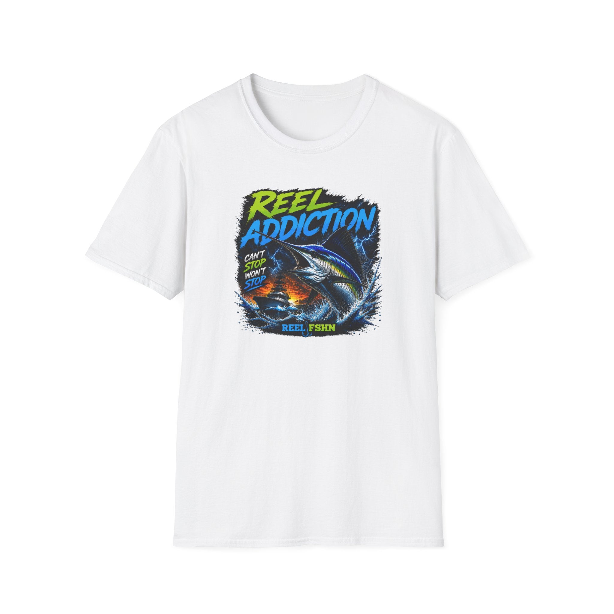 REEL Addiction Can't Stop Won't Stop T-Shirt