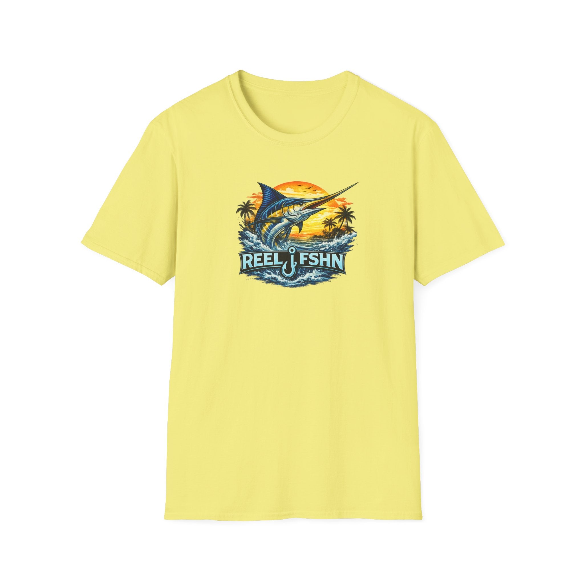 Marlin with REEL FSHN Logo T-Shirt