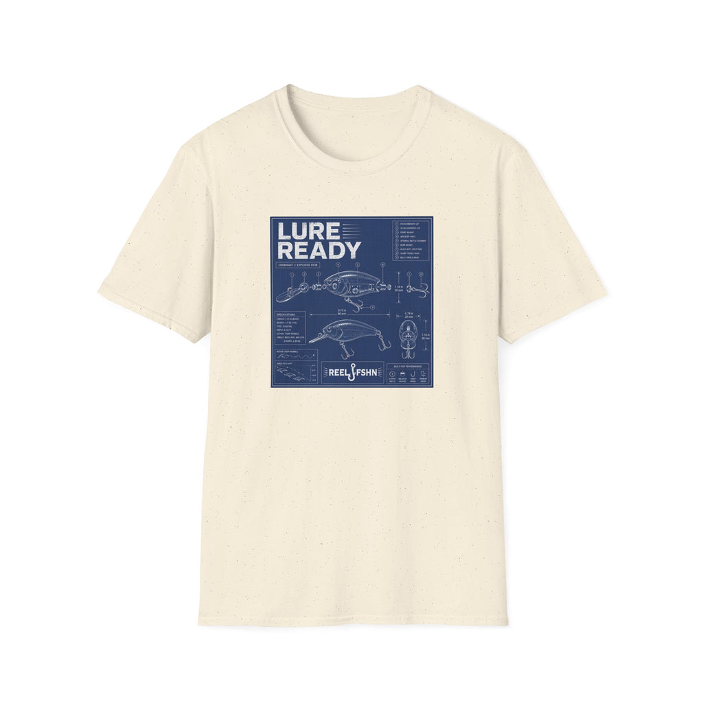 Lure Ready Blue Print  T-Shirt