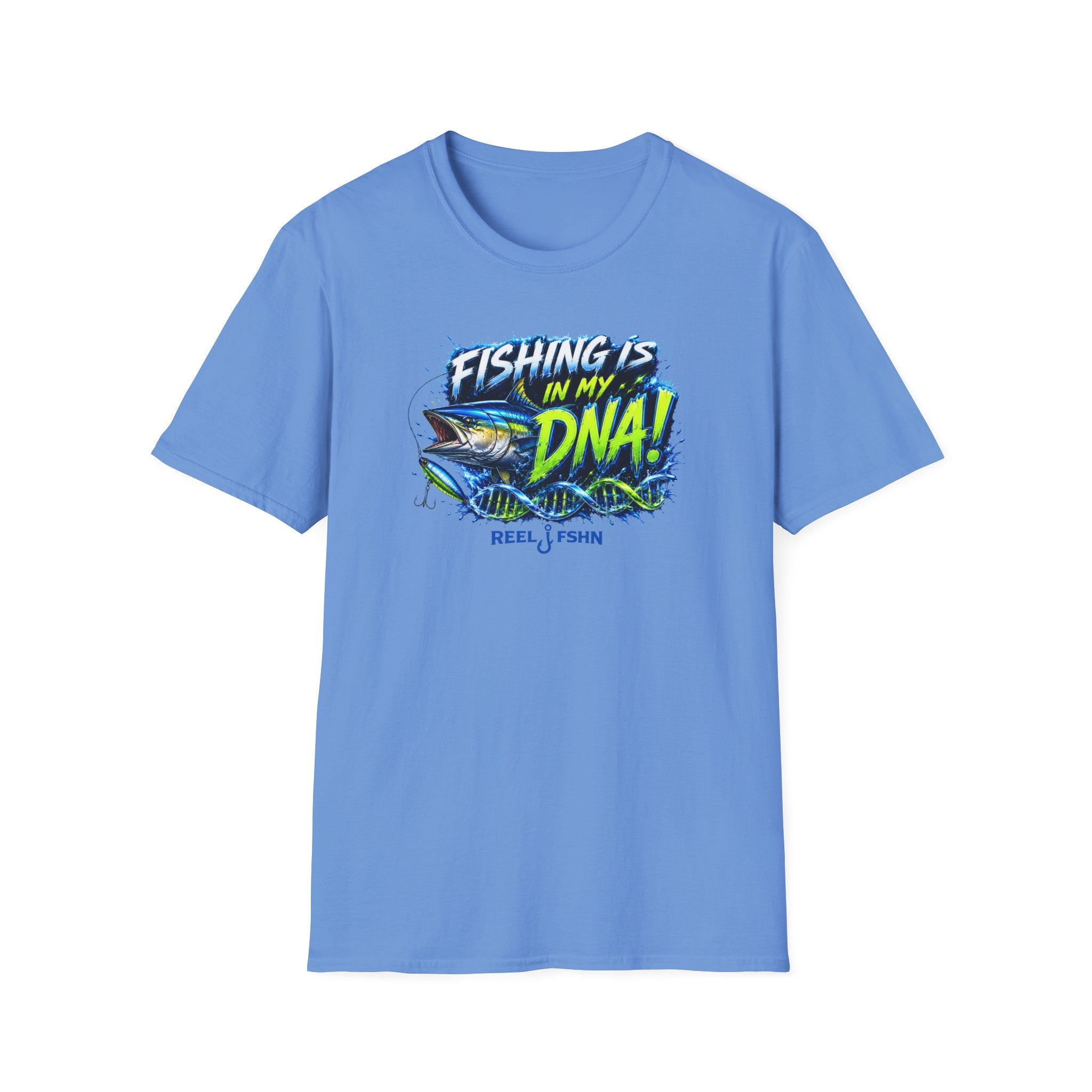 Fishing Is In My DNA with Yellowfin Tuna T-Shirt