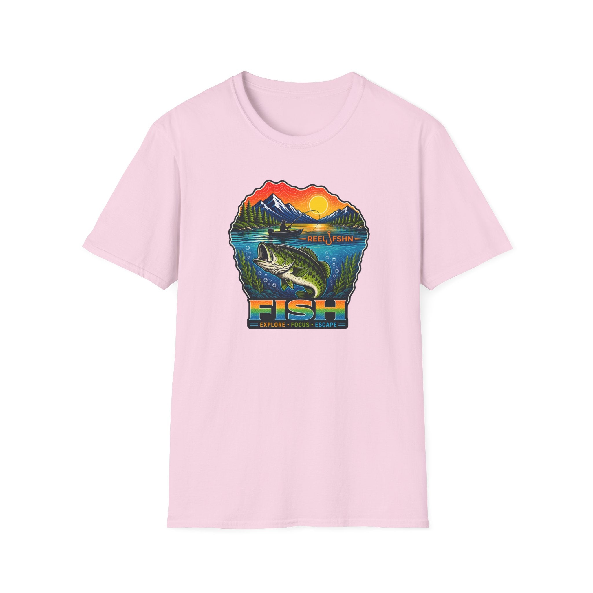 Fish Explore Focus Escape  T-Shirt
