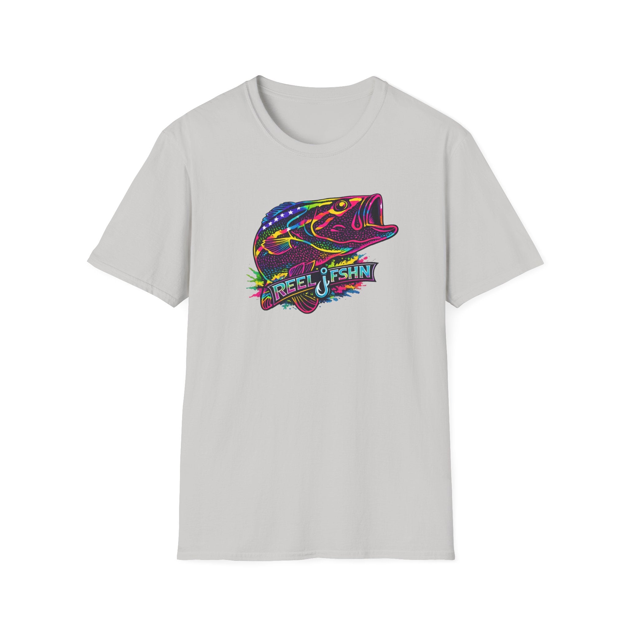 Funky Bass with REEL FSHN Logo T-Shirt