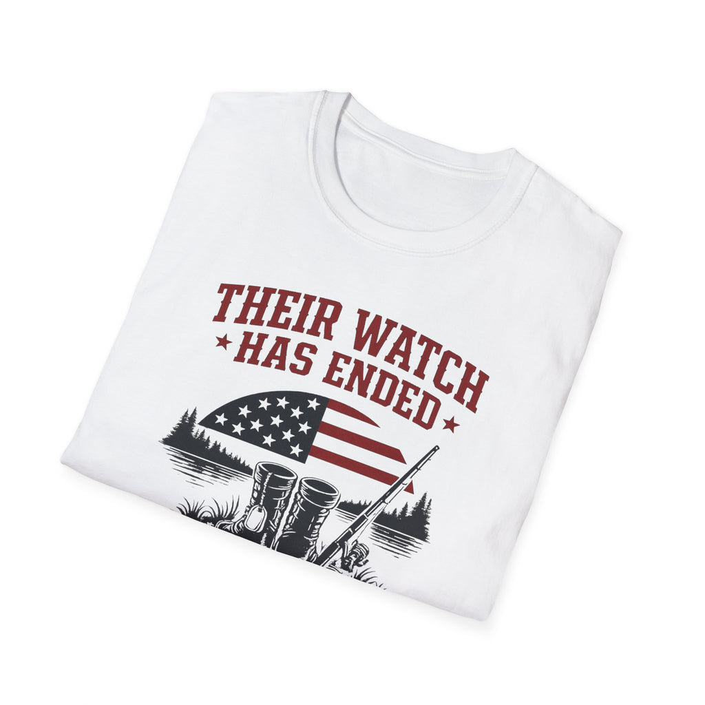 Their Watch Has Ended Our Freedom Continues T-Shirt