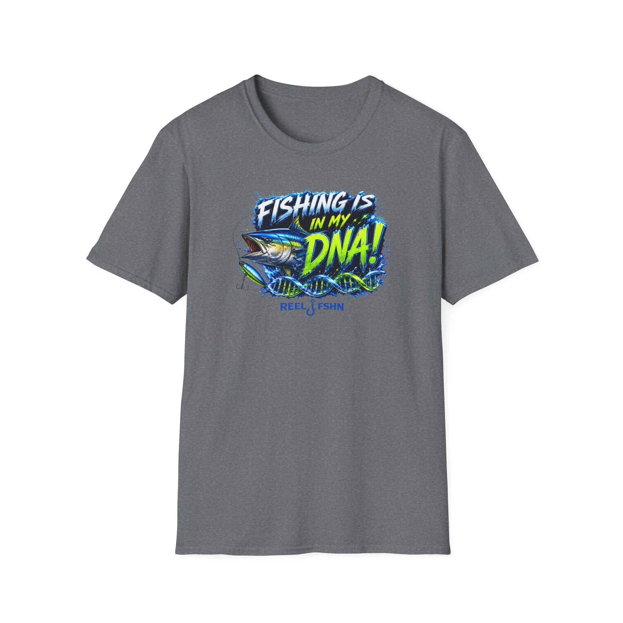 Fishing Is In My DNA with Yellowfin Tuna T-Shirt
